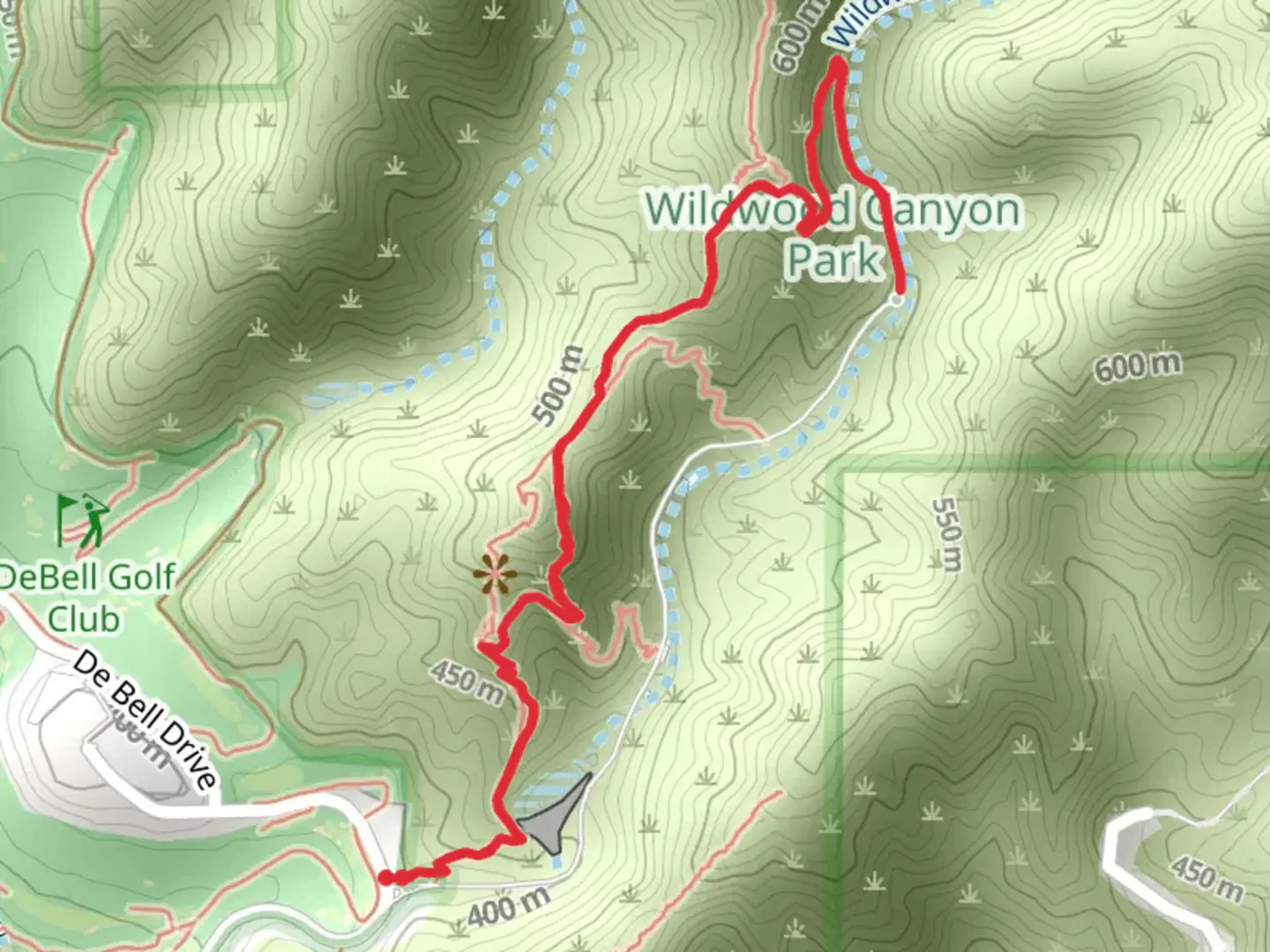 An image depicting the trail Wildwood Park and its surrounding area.