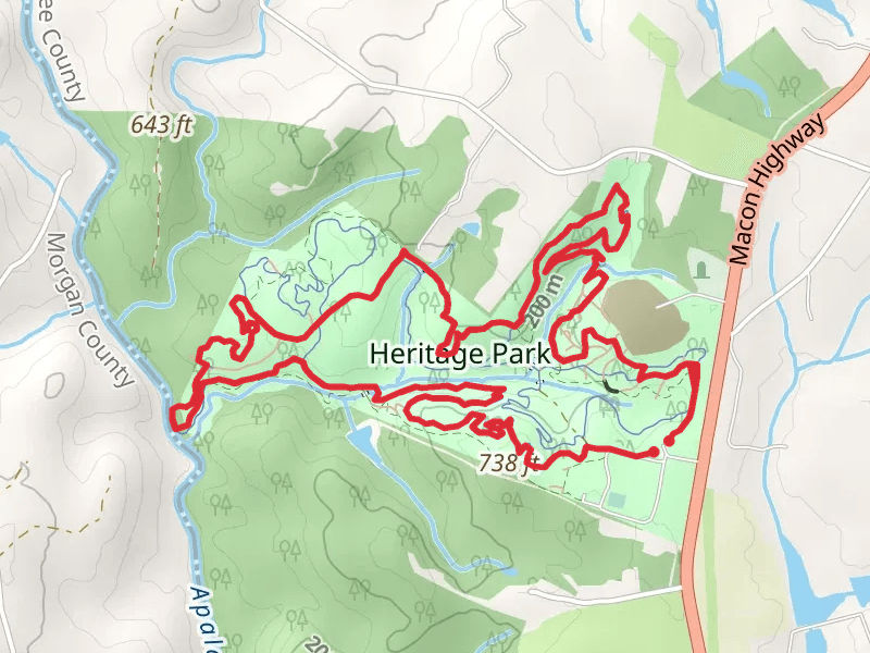 Joir Trail and Horse Loop Trail in Heritage Park