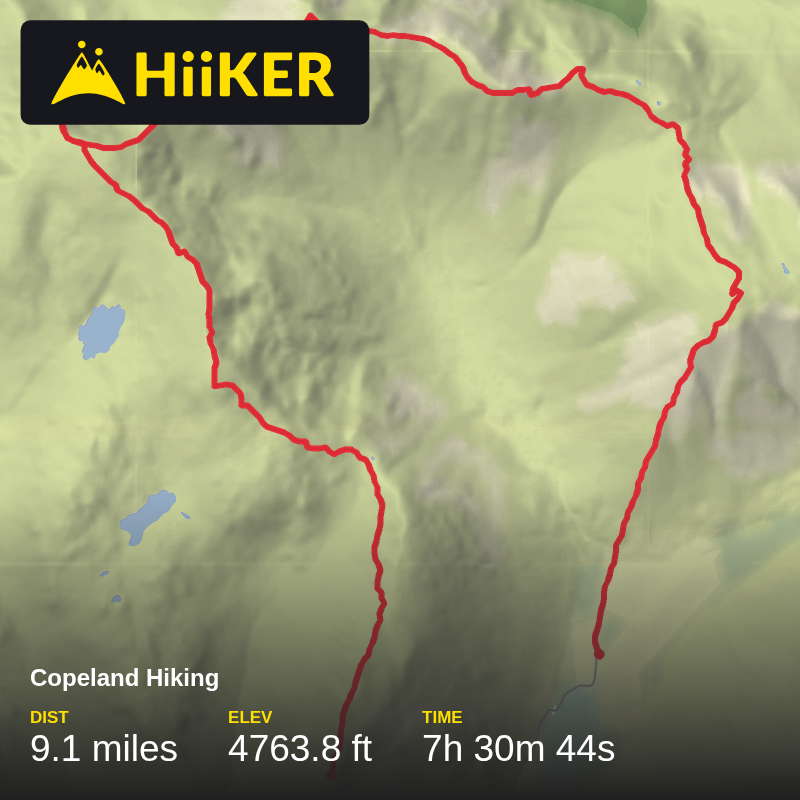 A map preview of the recording Kirk, LookingStead, Pillar, Black Crag, Steeple, Scoat, Red Pike, Yewbarrow.
