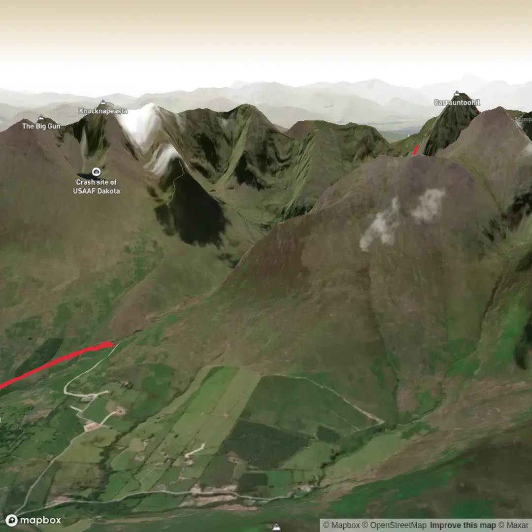 An image depicting the trail Brother O'Shea's & Heavenly Gates and its surrounding area.