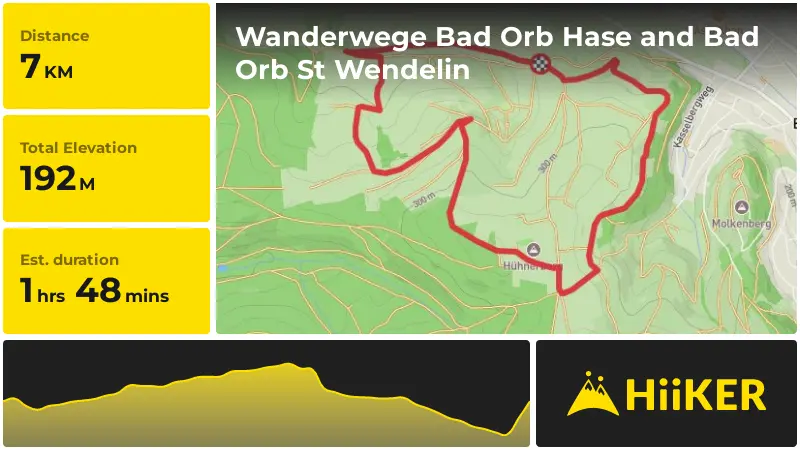 | Wanderwege Bad Orb Hase and Bad Orb St Wendelin