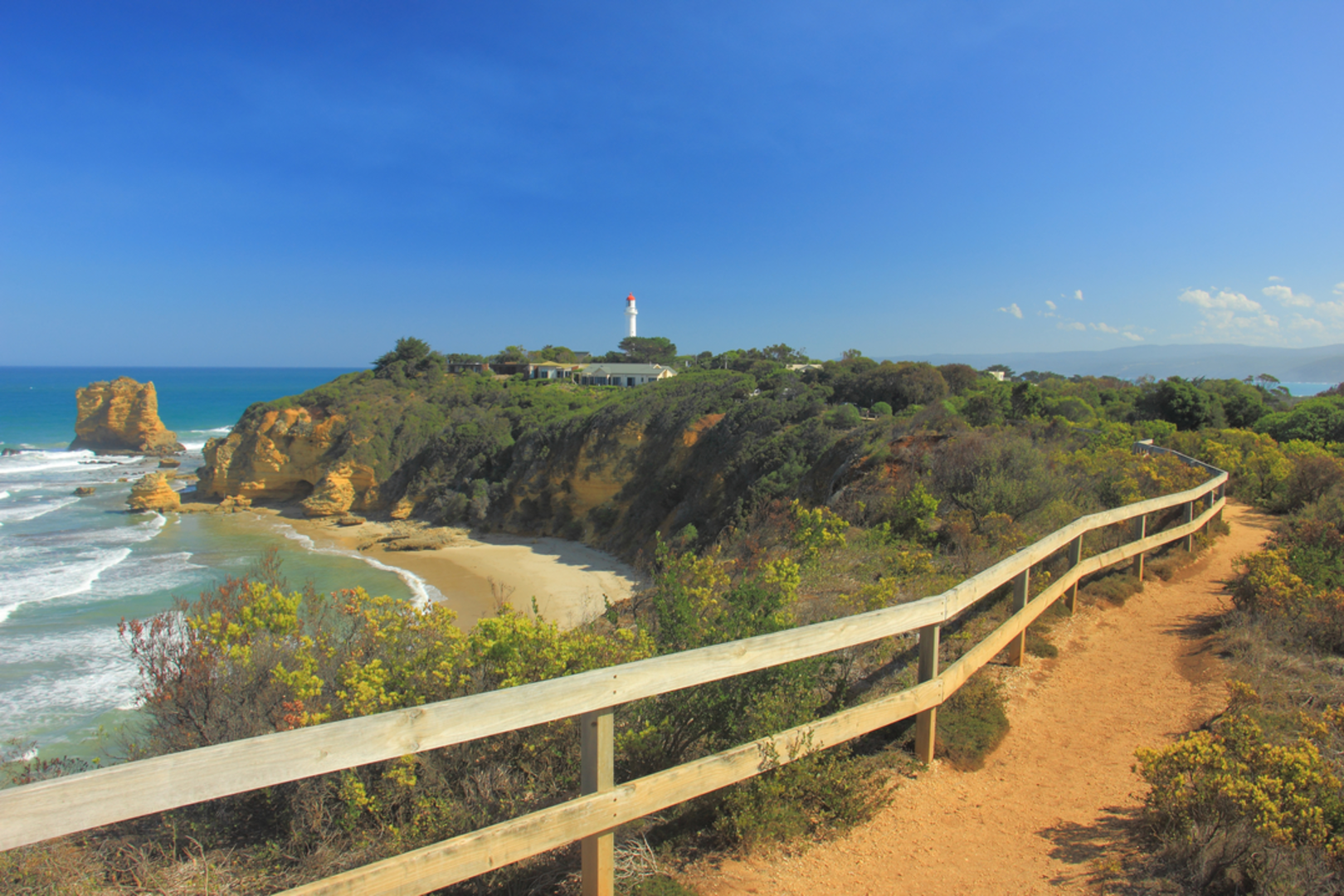 An image depicting the trail Around Aireys Inlet Circuit and its surrounding area.