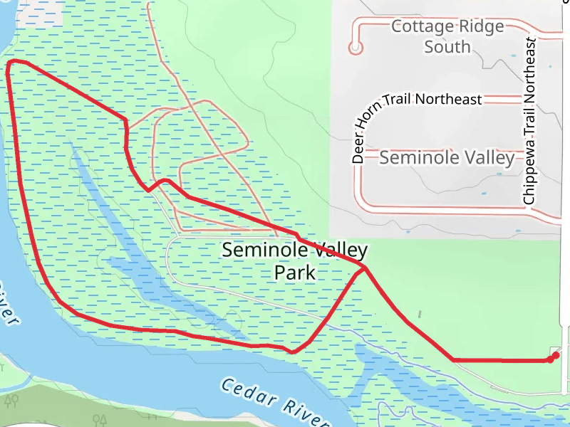 Seminole Valley and Cedar River Loop