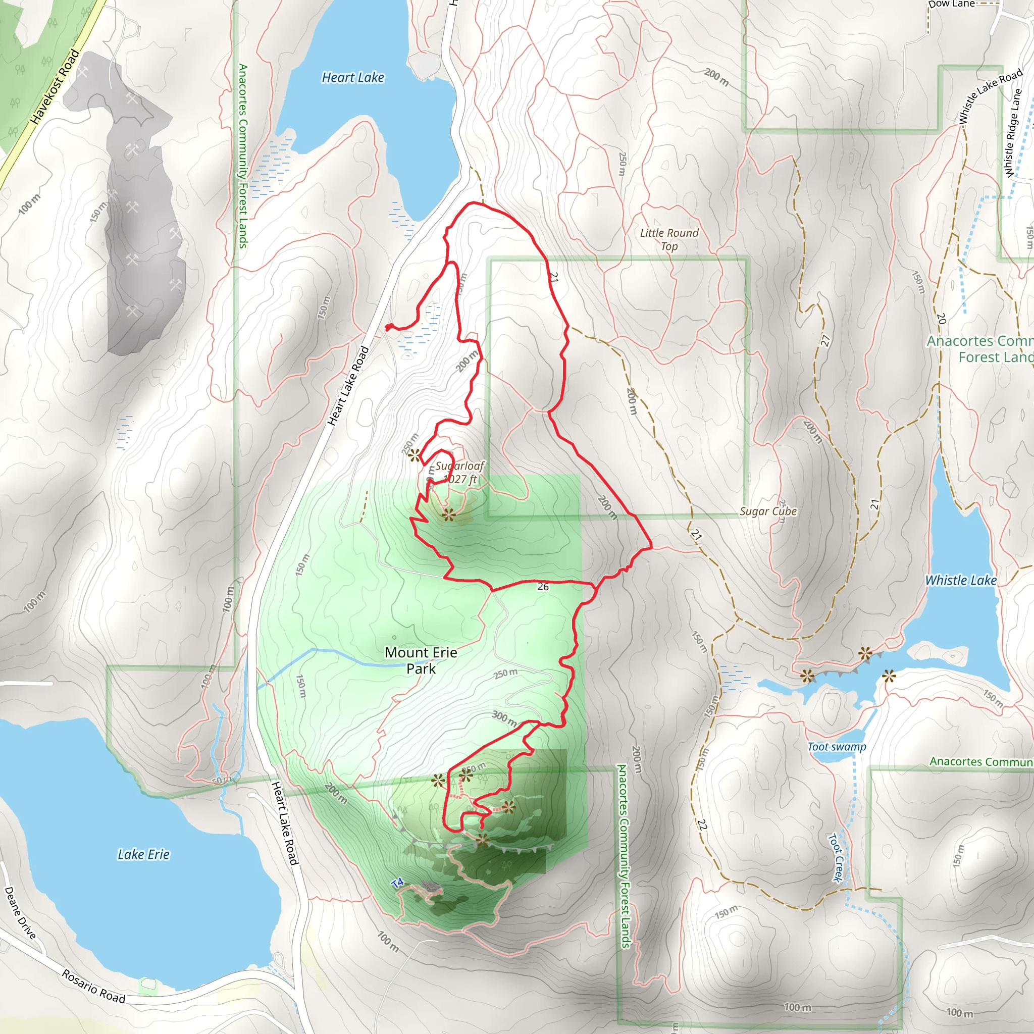 Sugarloaf Loop mobile static map