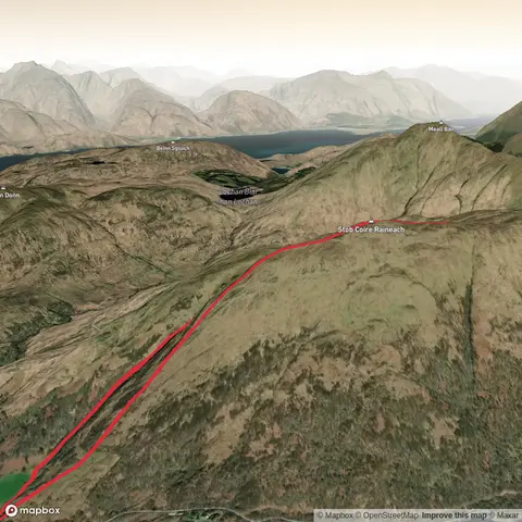 Stob Coire Raineach and Beinn Churalain Loop
