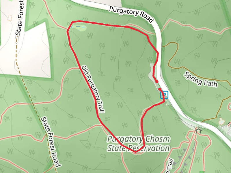 Purgatory Chasm State Park Loop