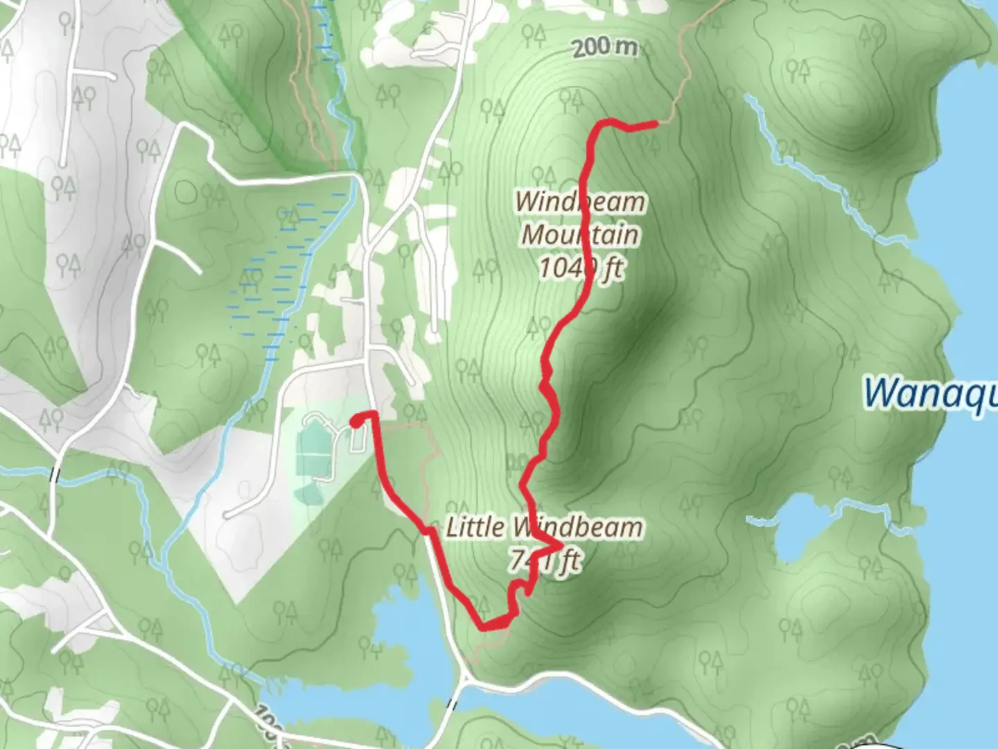 An image depicting the trail Highlands Trail - Short from Stonetown Road and its surrounding area.