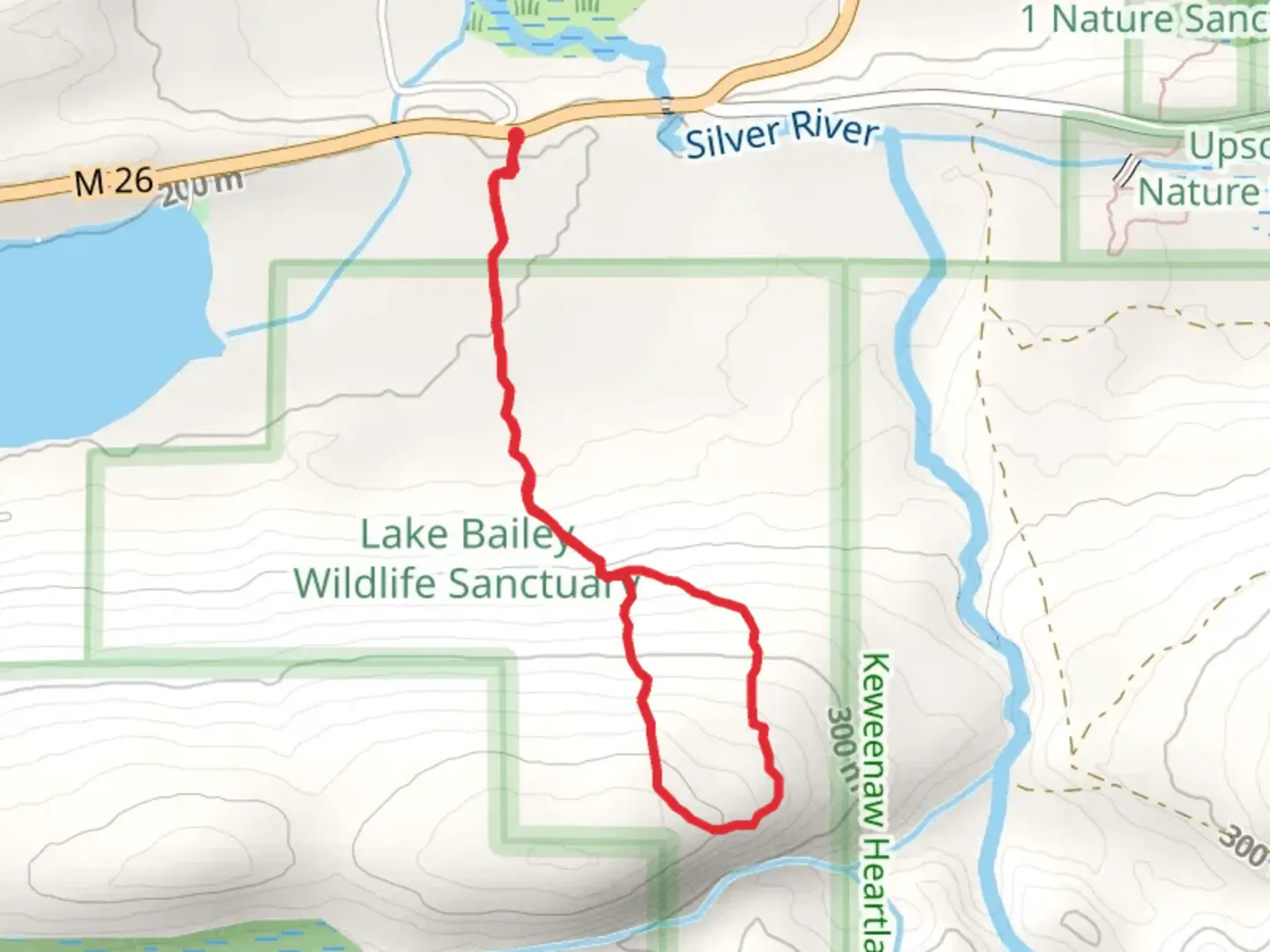 An image depicting the trail Copper County Audobon Loop Trail and its surrounding area.