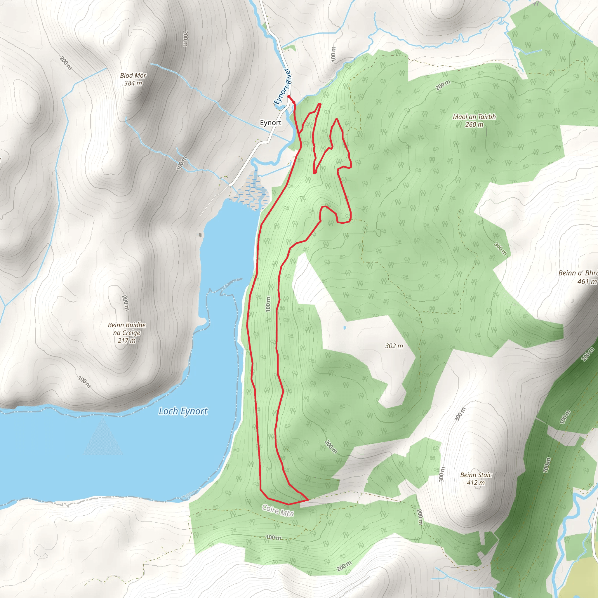 Eynort Loop Trail mobile static map