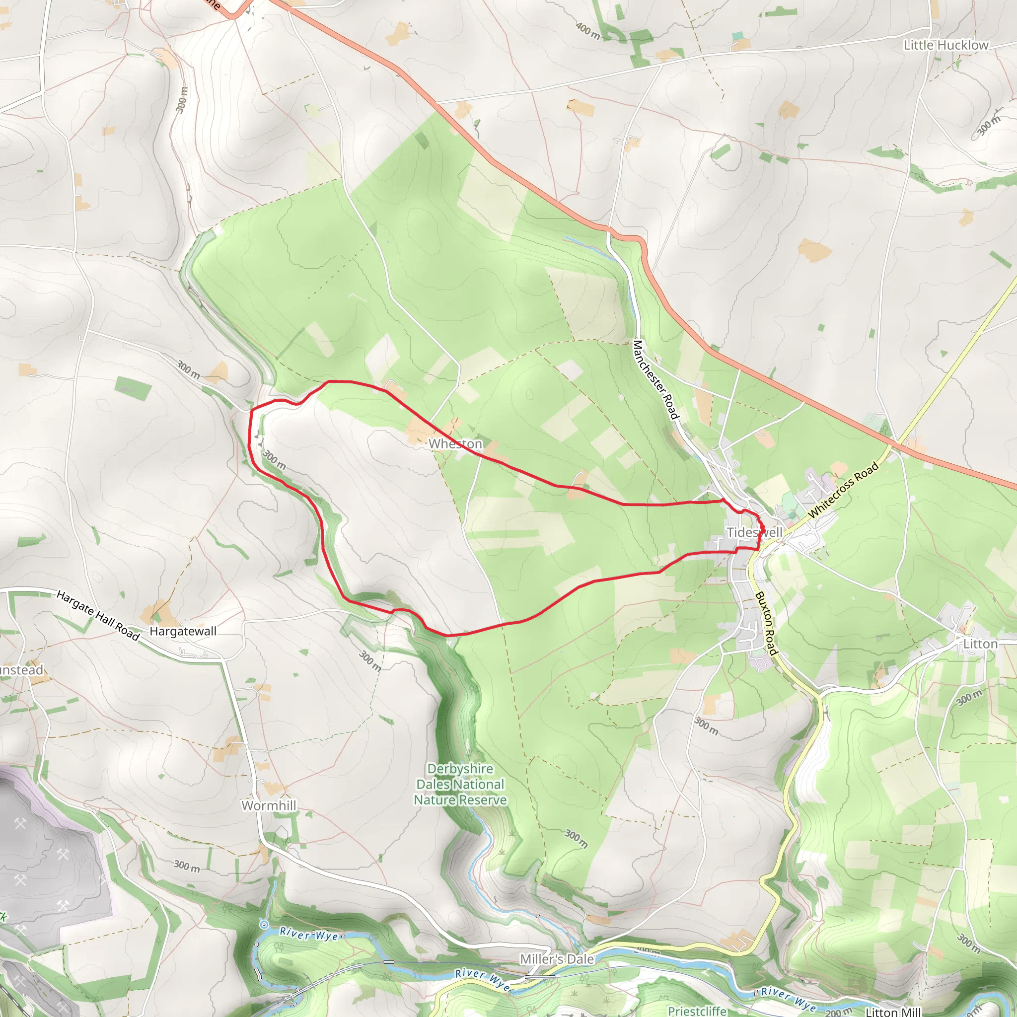 Peter Dale and Wheston Loop mobile static map