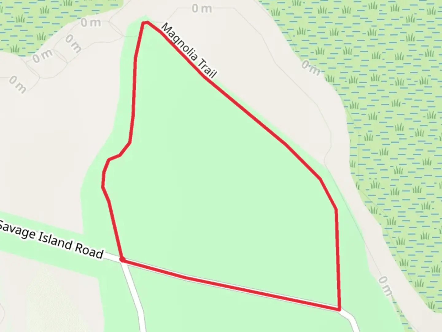 An image depicting the trail Magnolia Loop Trail and its surrounding area.