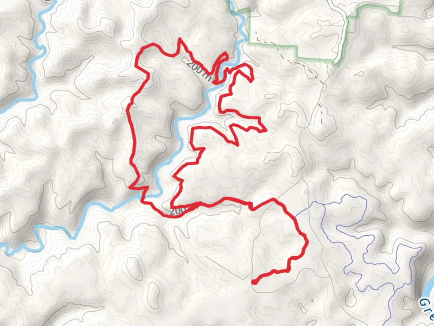 An image depicting the trail Good Spring Trail and Raymer Hollow Loop Trail and its surrounding area.