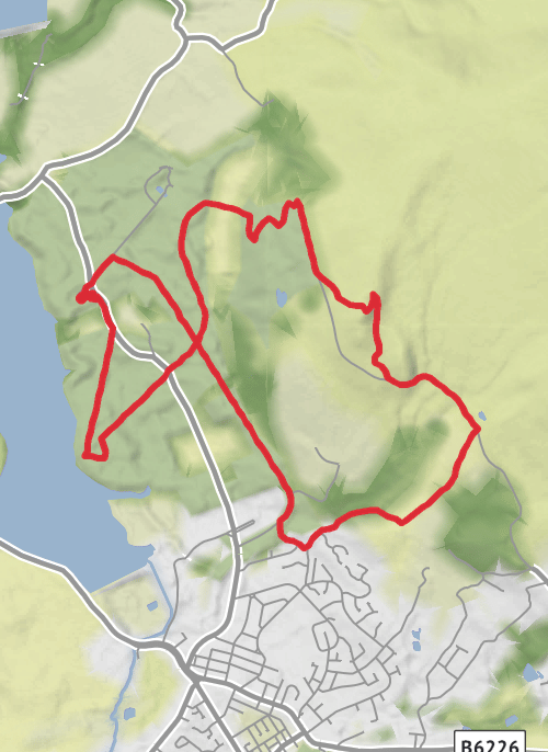 Chorley Hiking mobile static map