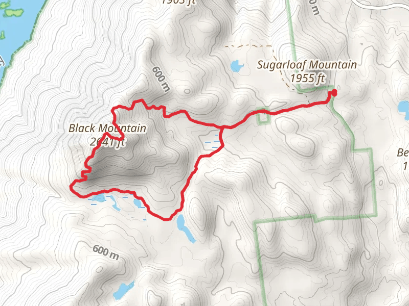 Black Mountain via Black Mountain Ponds Trail