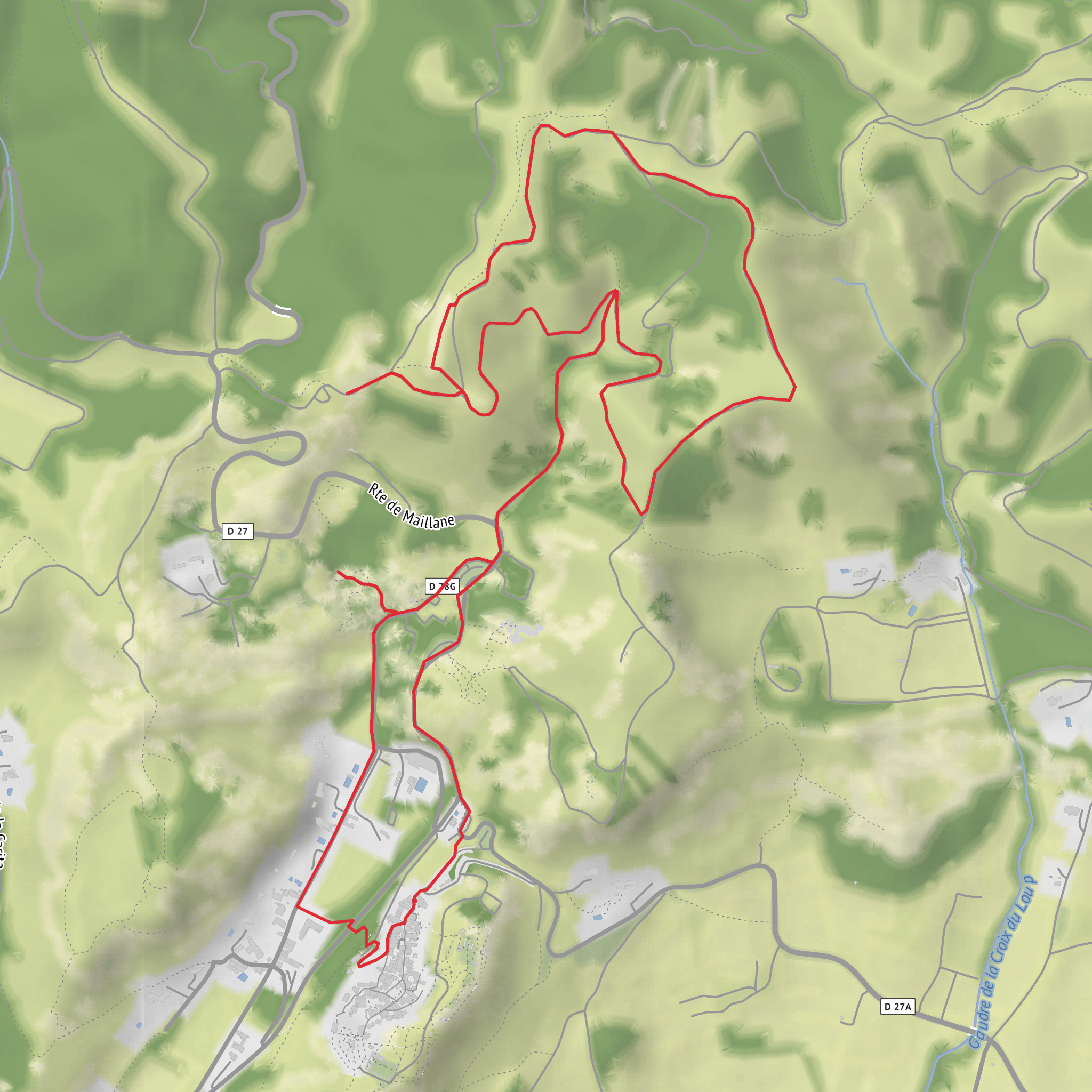 LES BAUX-DE-PROVENCE - The Val d'Enfer mobile static map