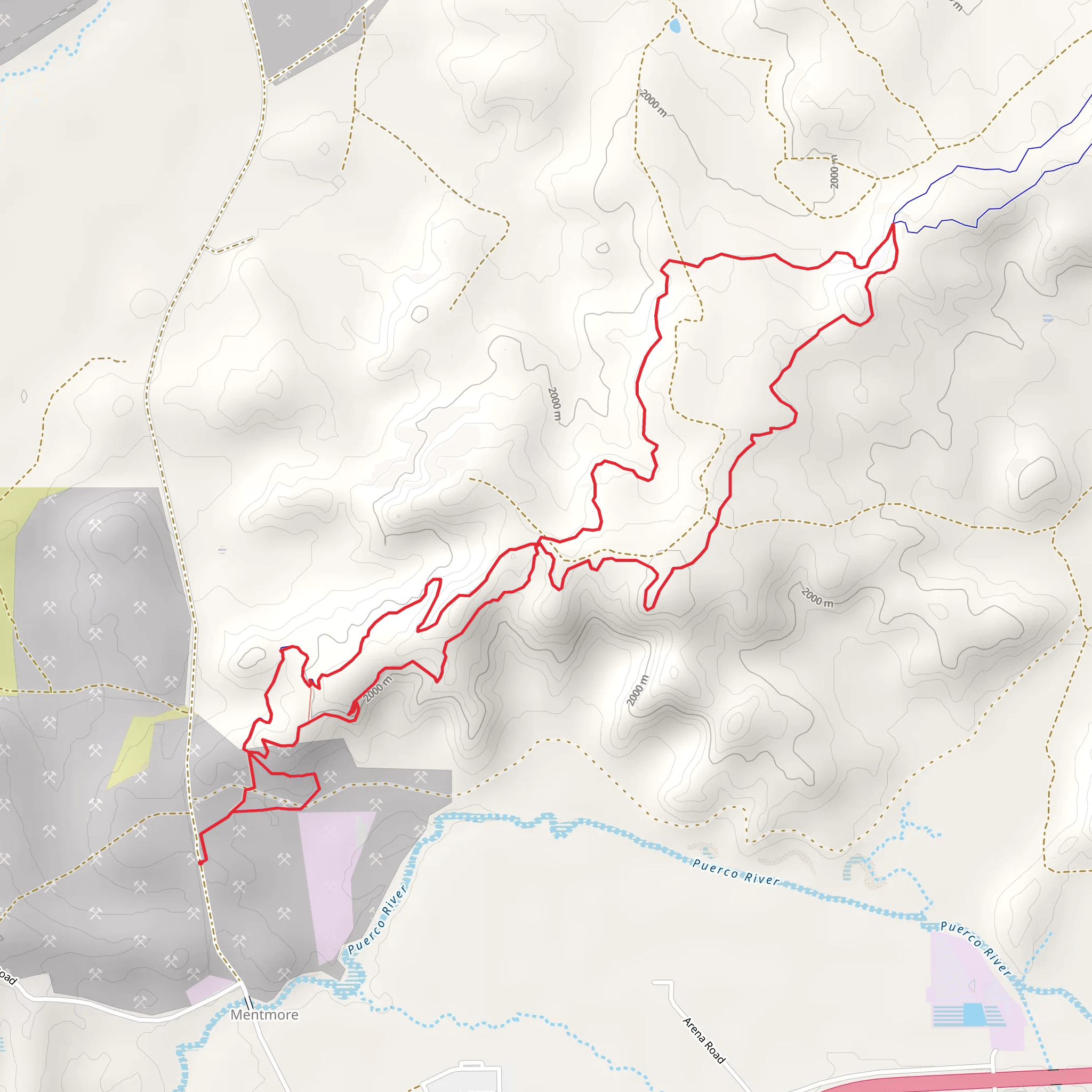 High Desert Trail System Loop mobile static map