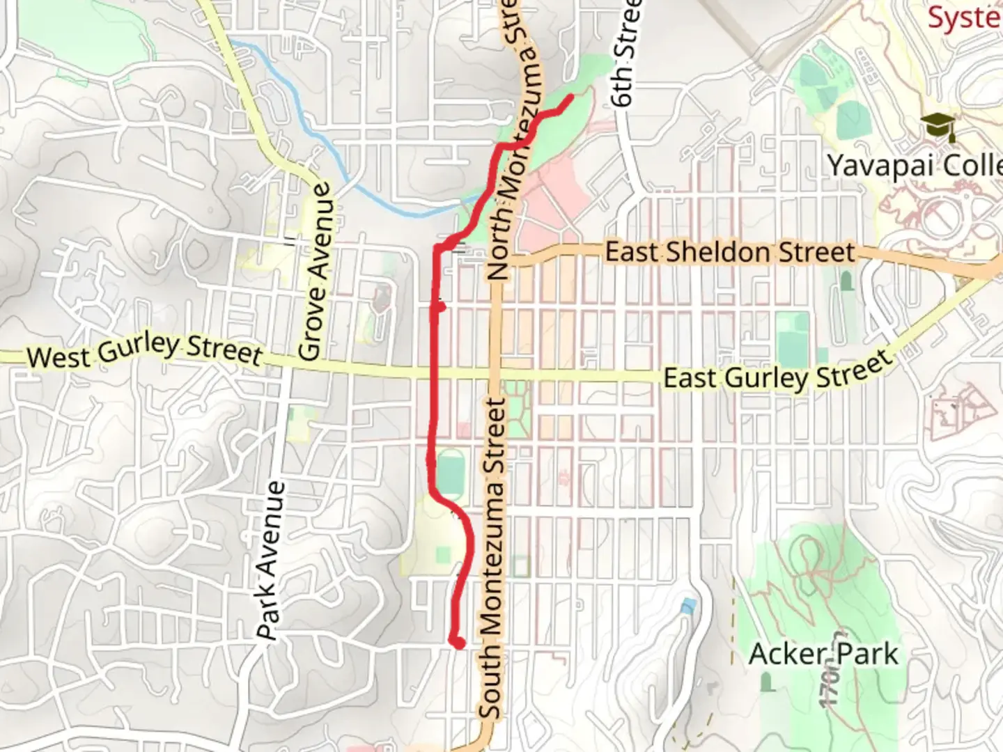 An image depicting the trail Granite Creek Path and its surrounding area.