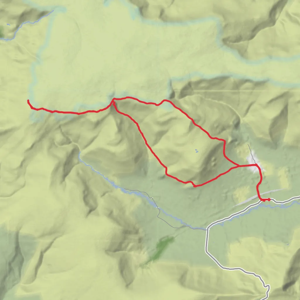 Crowden Tower, Kinder Low & Grindslow Knoll mobile static map