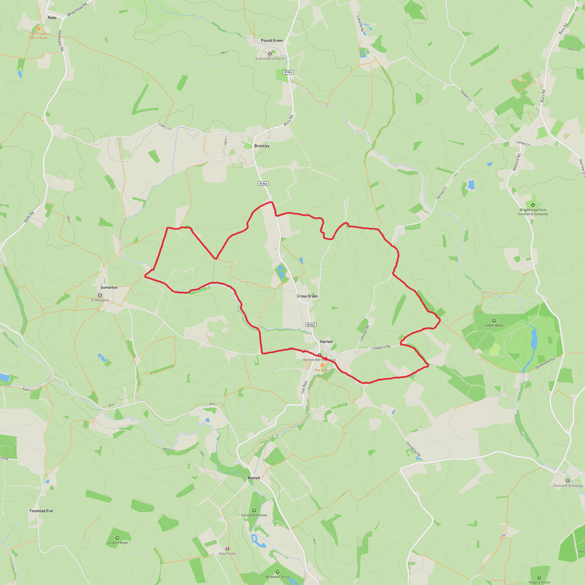 Hartest Circular mobile static map