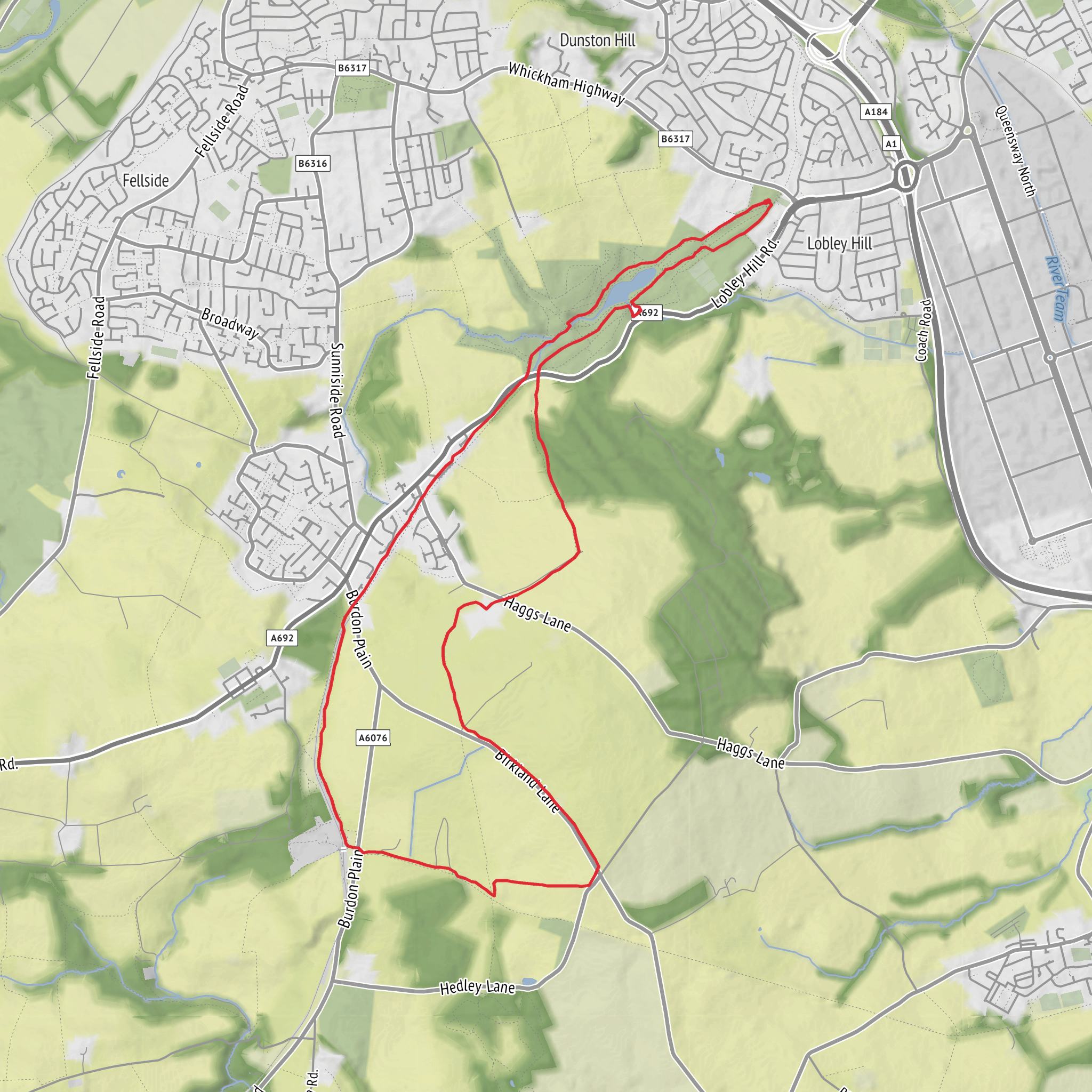 Watergate Park, Street gate, Burdon Moor 2026 mobile static map