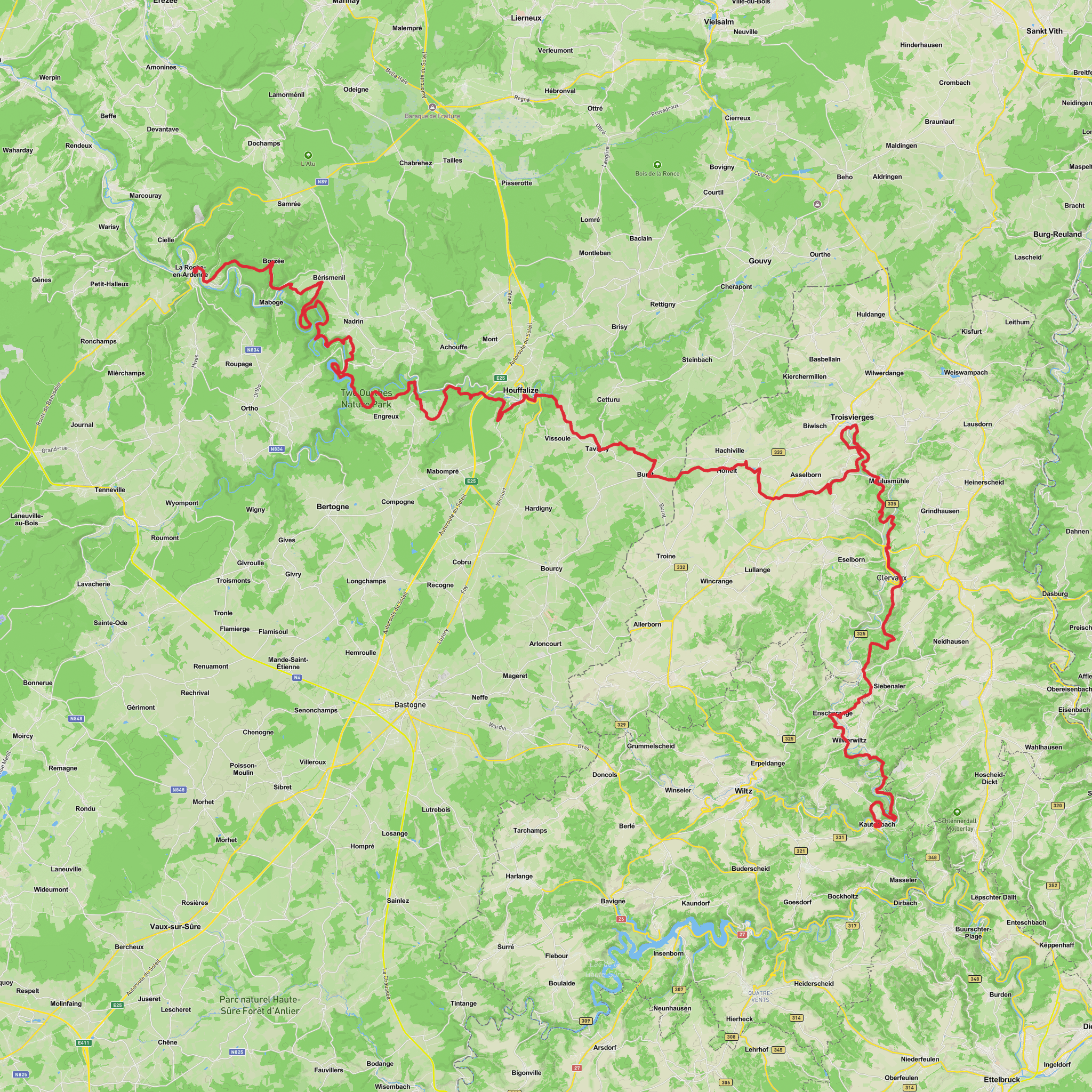 Eisleck Trail mobile static map