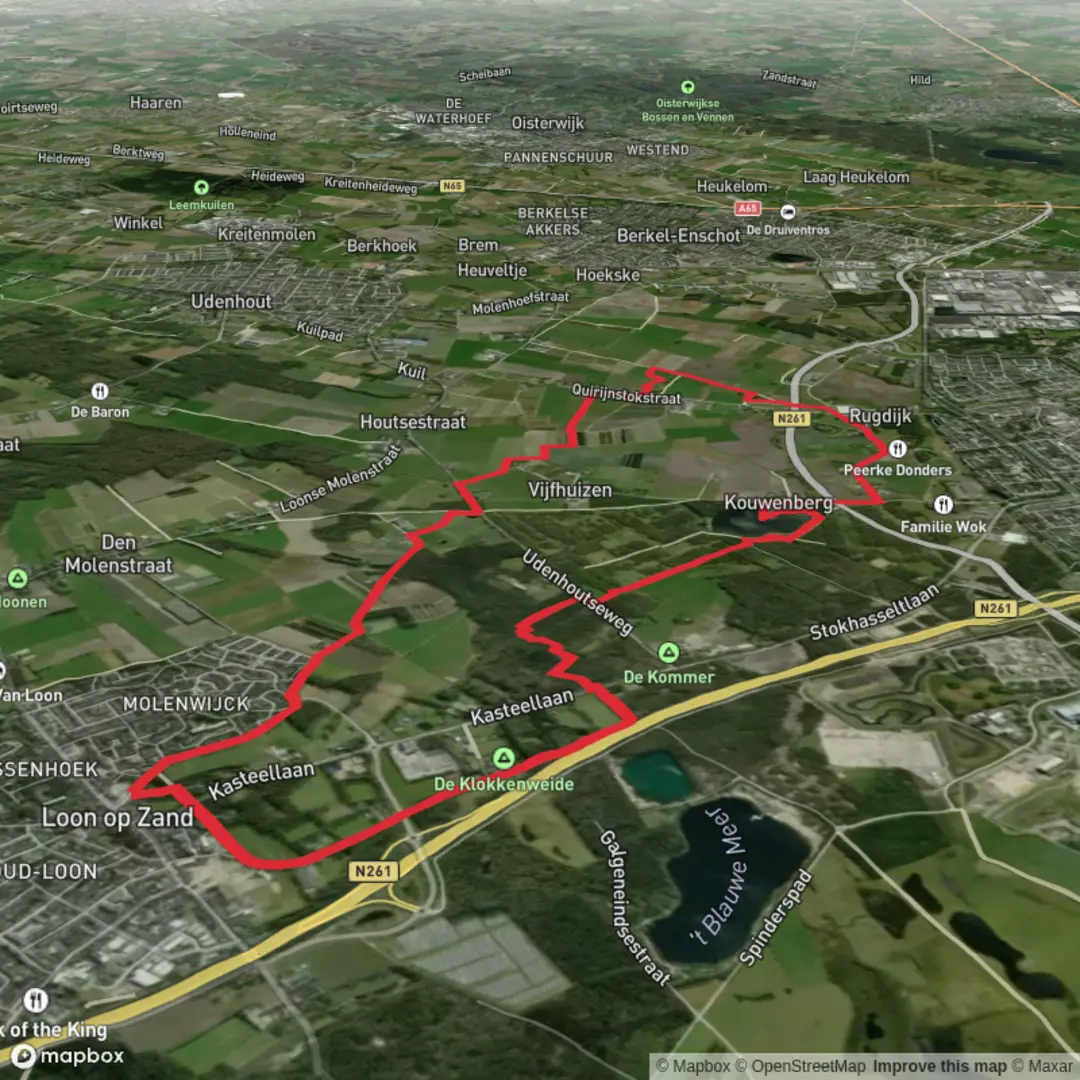 An image depicting the trail Landschapwandeling zwaluwenbunders and its surrounding area.