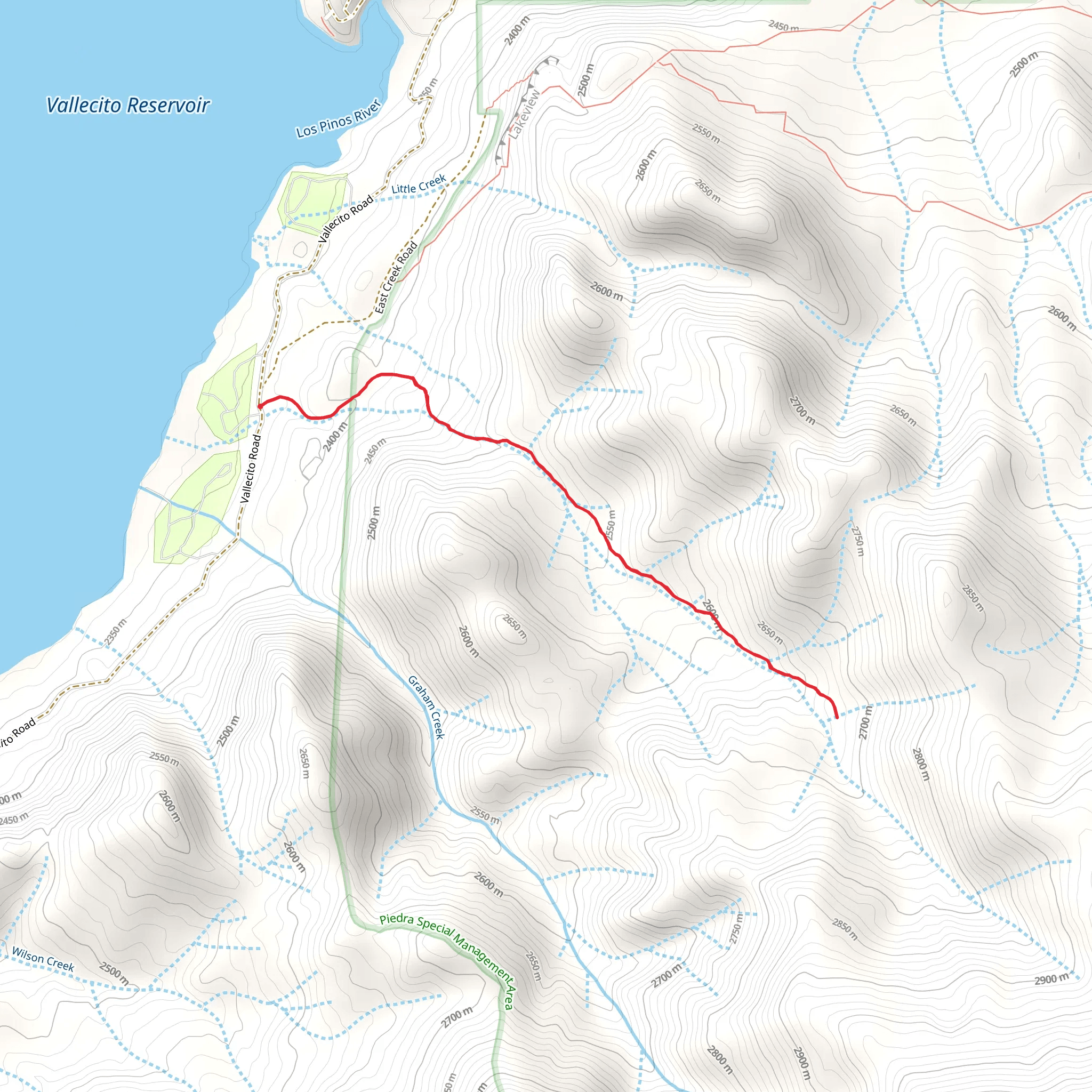 North Canyon Trail mobile static map