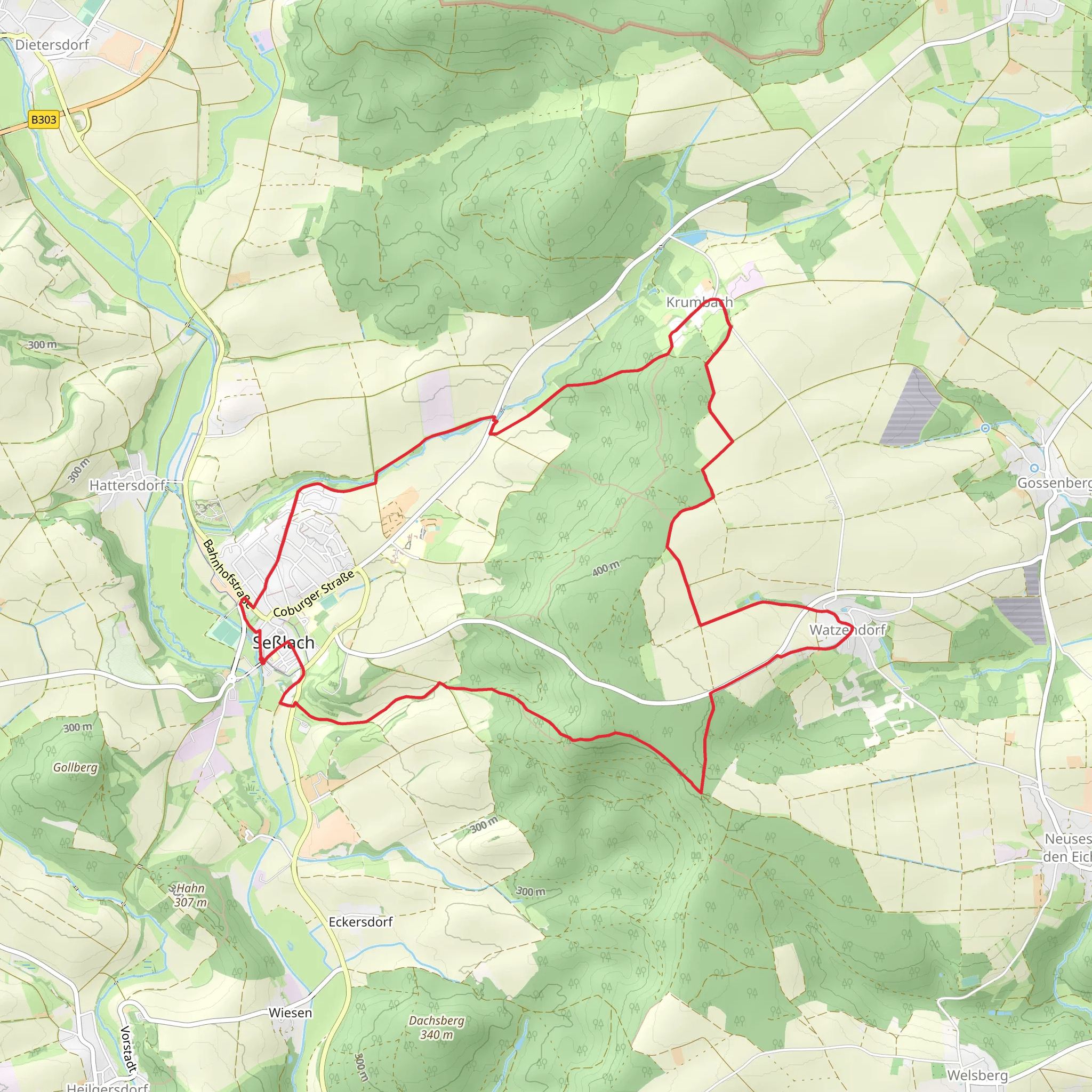 Buergerwald Rundweg mobile static map