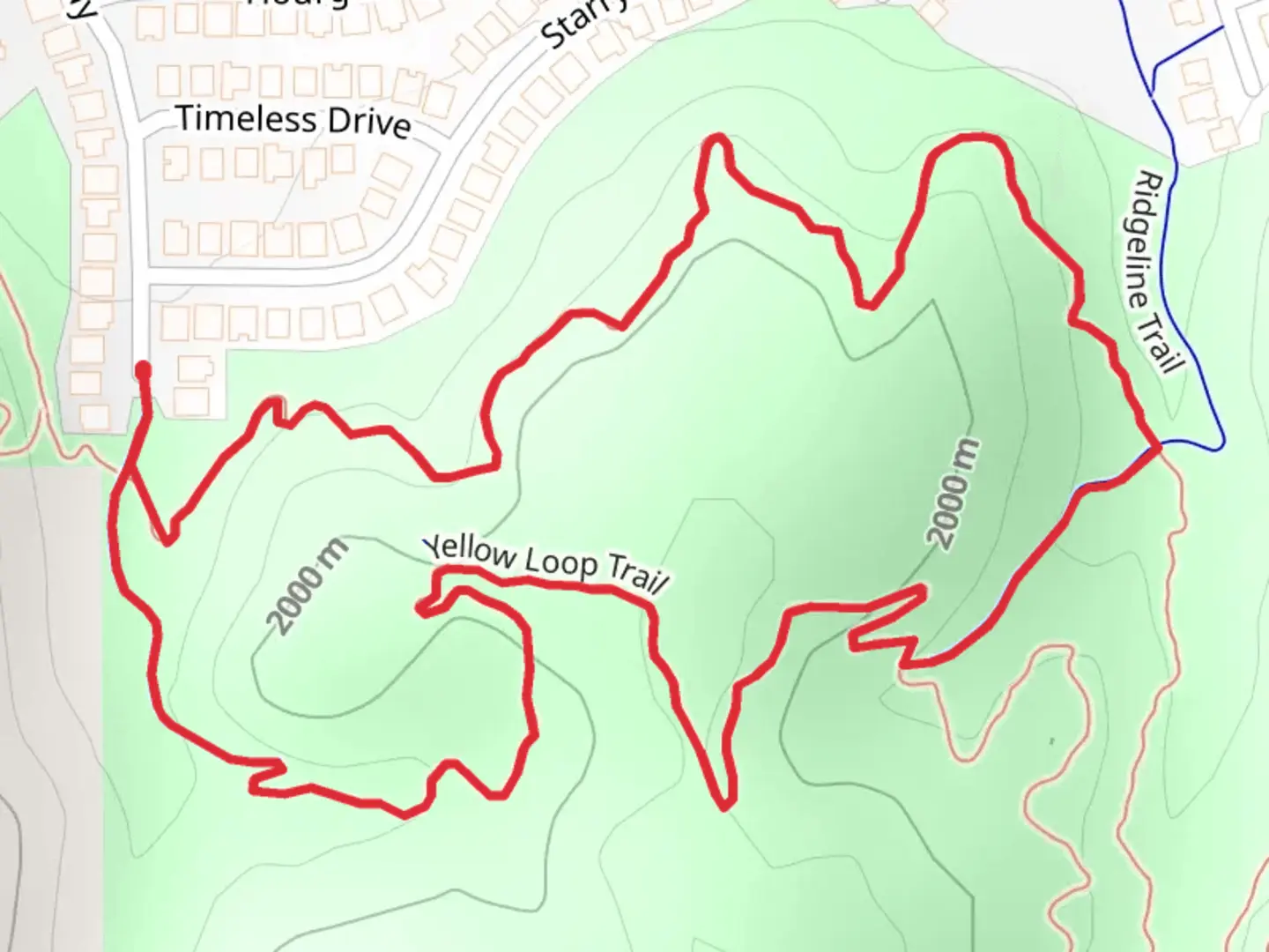 An image depicting the trail Yellow Loop Trail and its surrounding area.