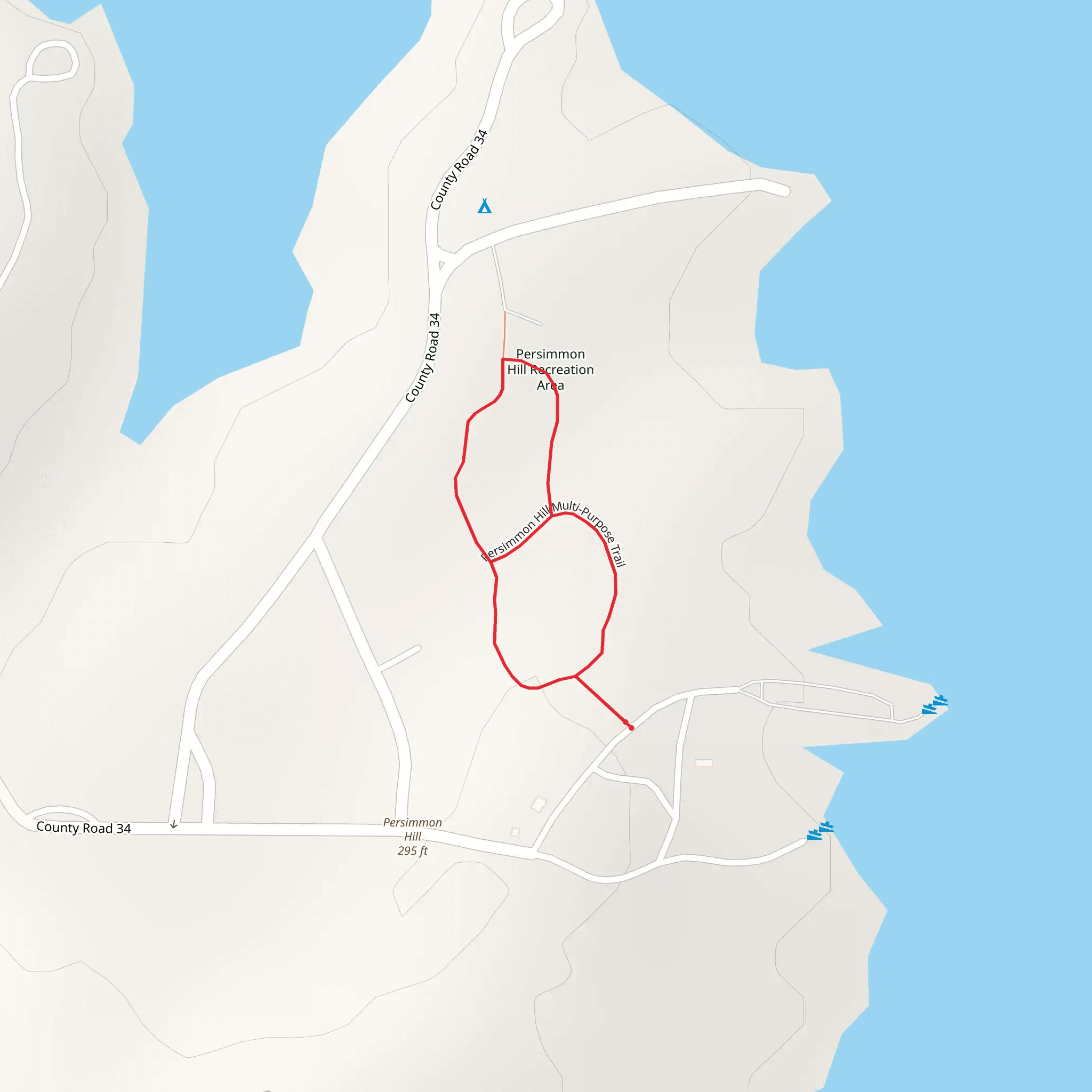 Persimmon Hill Multi-Purpose Loop Trail mobile static map