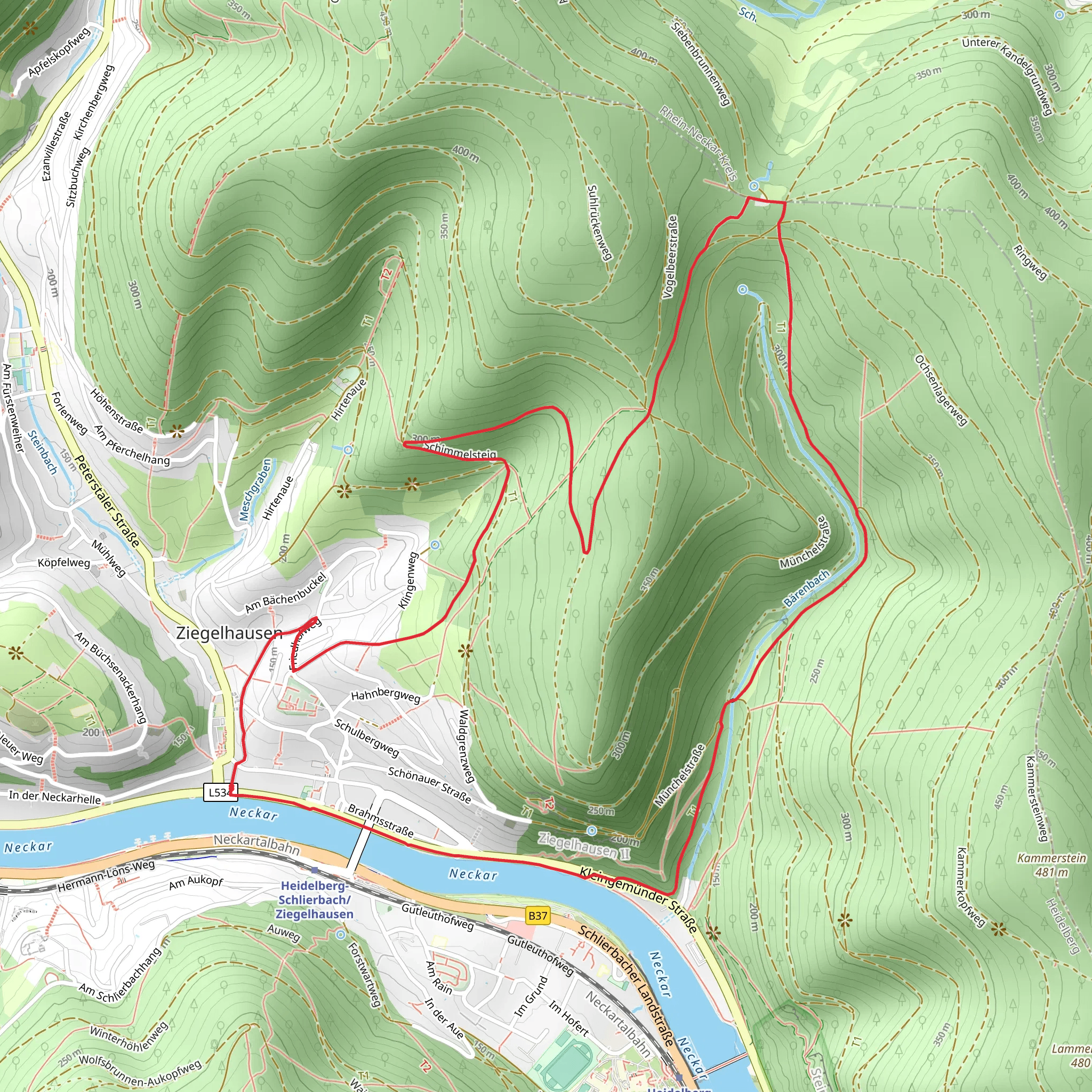 Muenchel Weg mobile static map