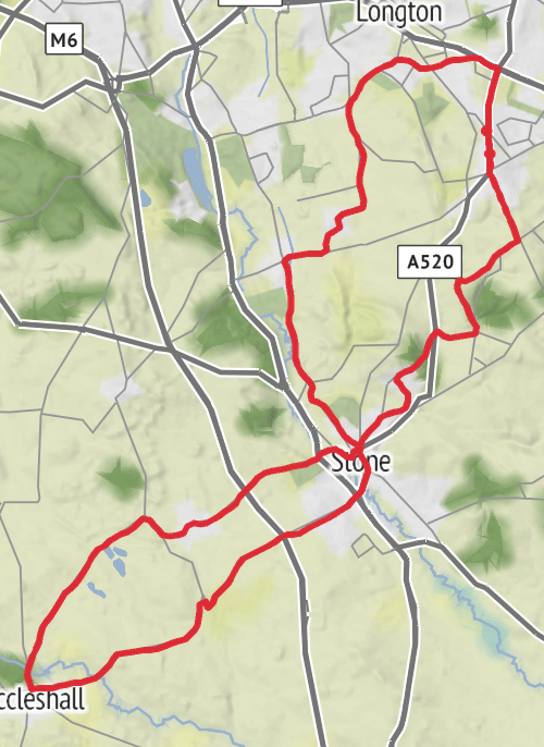 Stafford Cycling mobile static map