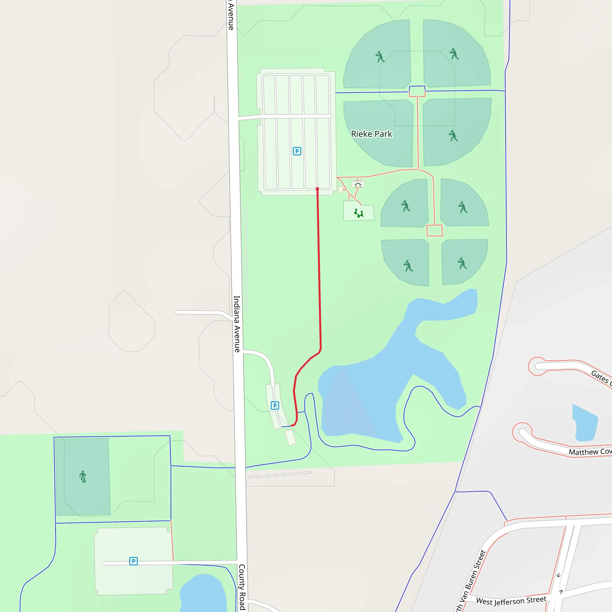 Rieke Park mobile static map