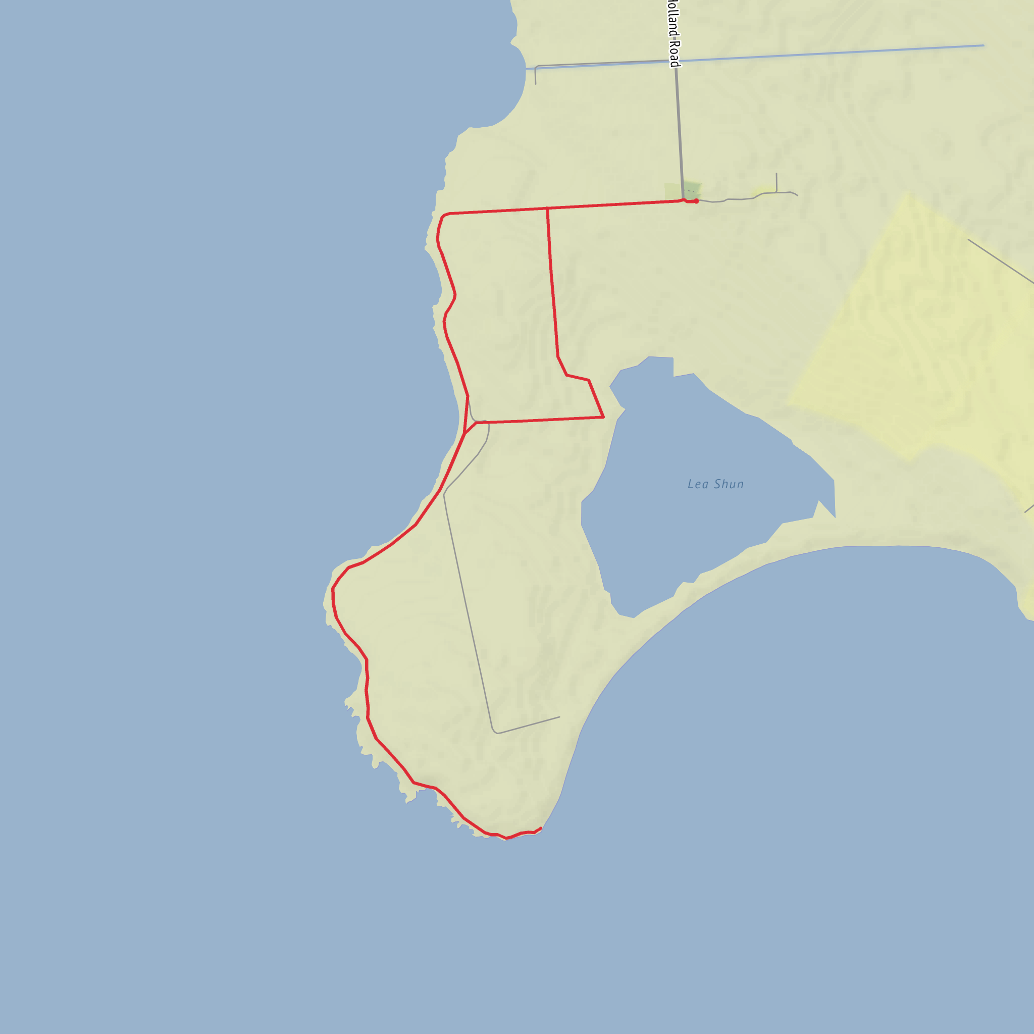 Point of Freyageo, Tor Ness and Lea Shun Loop mobile static map