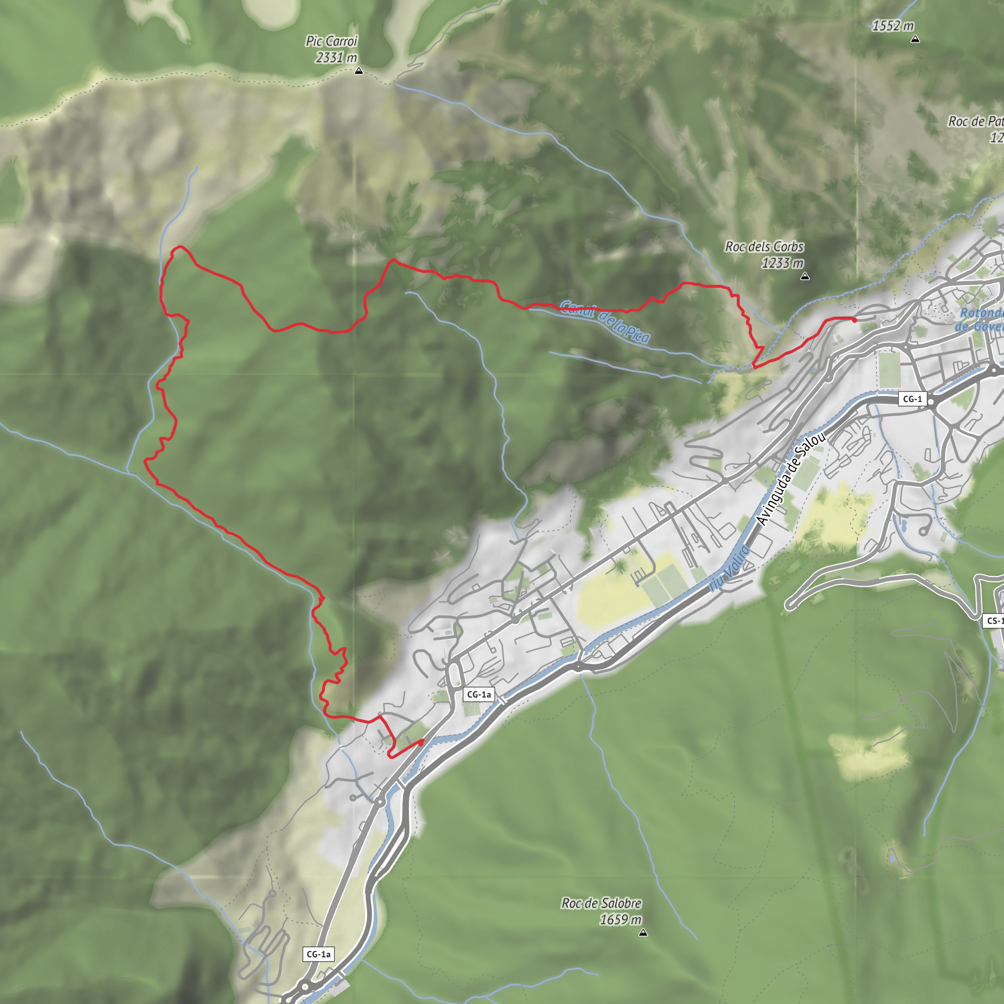 Carroi - Enclar Trail mobile static map