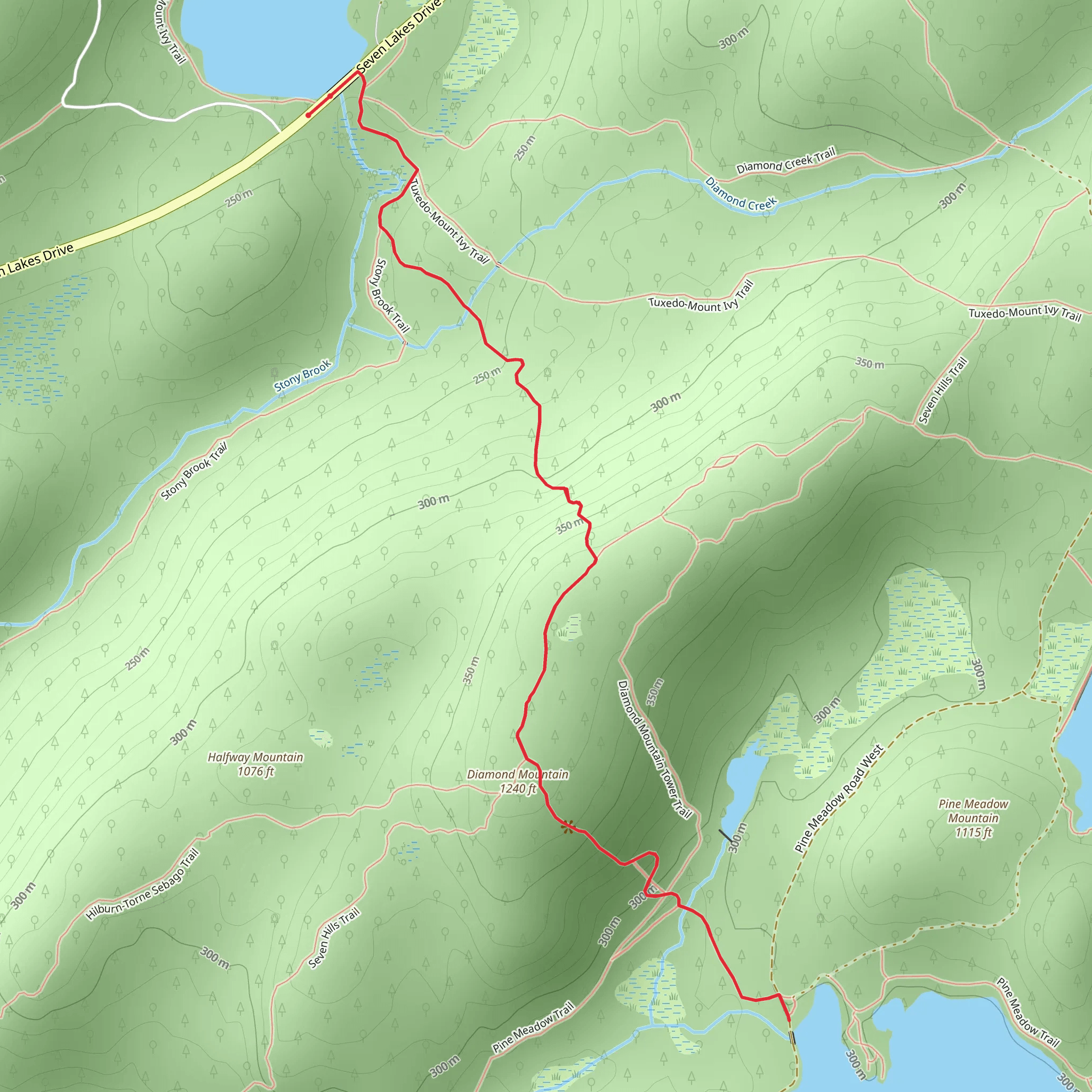 Diamond Mountain Tower Trail mobile static map