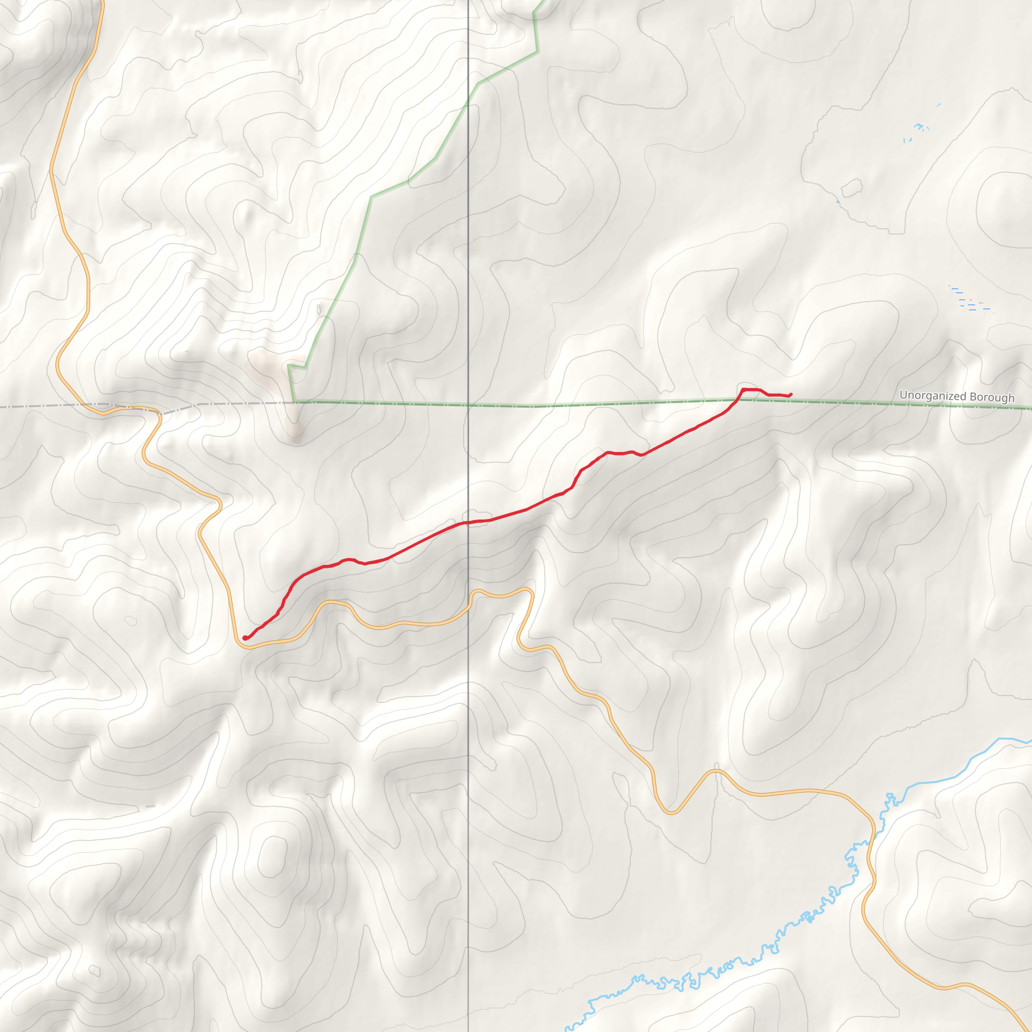 Wickersham Creek Trail mobile static map