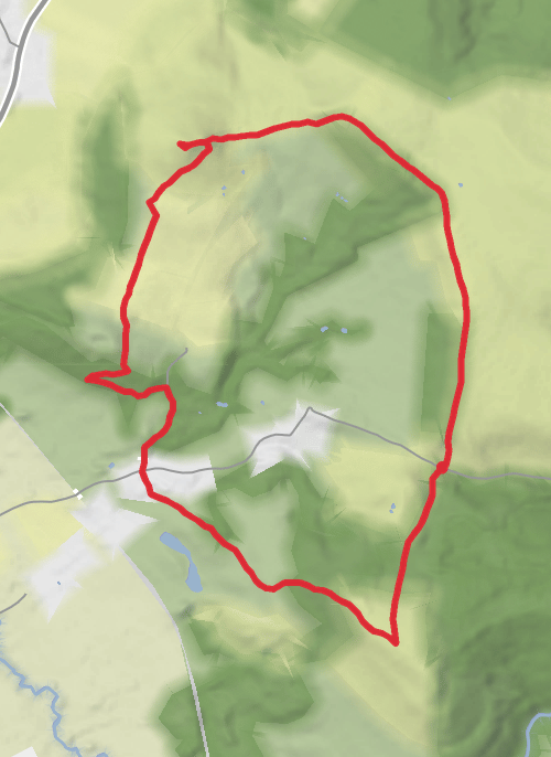 Roseberry Toppings, Captain Cook’s monument loop mobile static map