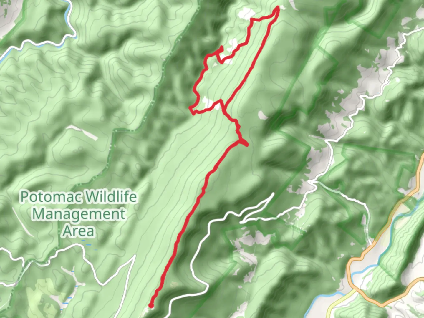 An image depicting the trail Huckleberry Trail, Seneca Creek and Lumberjack Loop Trail and its surrounding area.