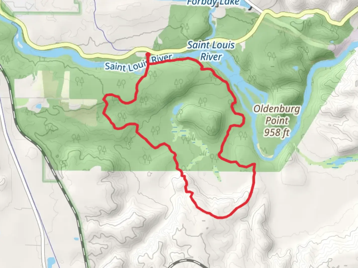 An image depicting the trail Summer Trail and Superior Hiking Trail and its surrounding area.