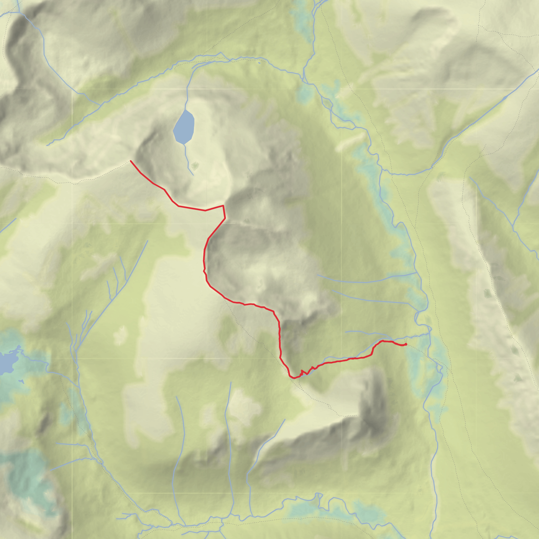 Angel's Peak via Stob Coire an t-Saighdeir and Cairn Toul mobile static map