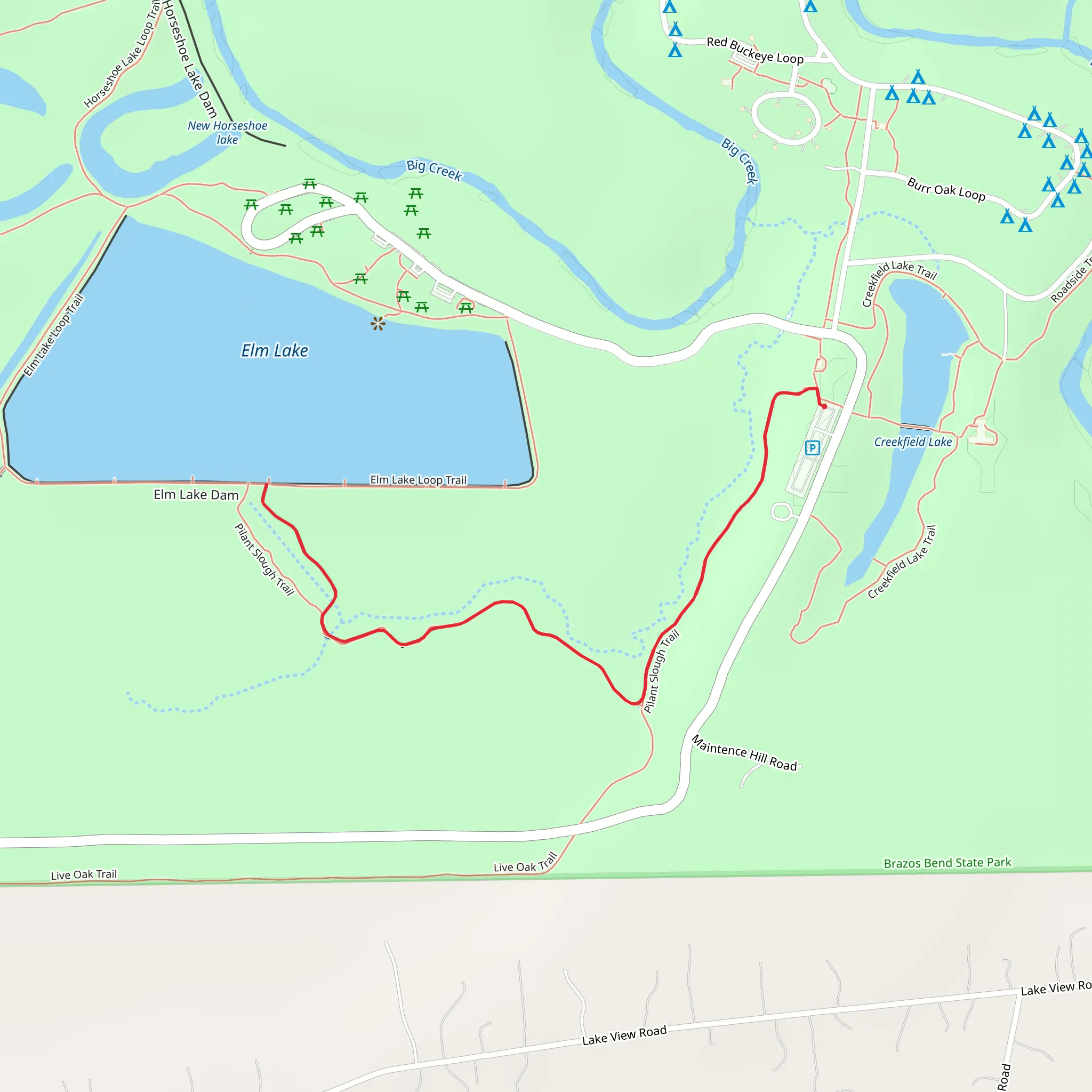 Pilant Slough Trail mobile static map