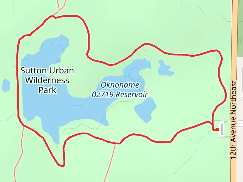 Oknoname Reservoir - Sutton Wilderness Perimeter Loop Path