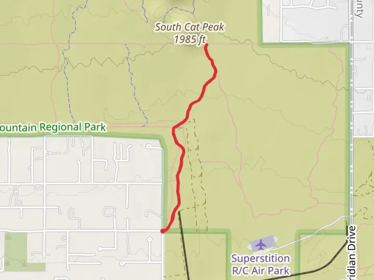 An image depicting the trail Spillway Trail and its surrounding area.