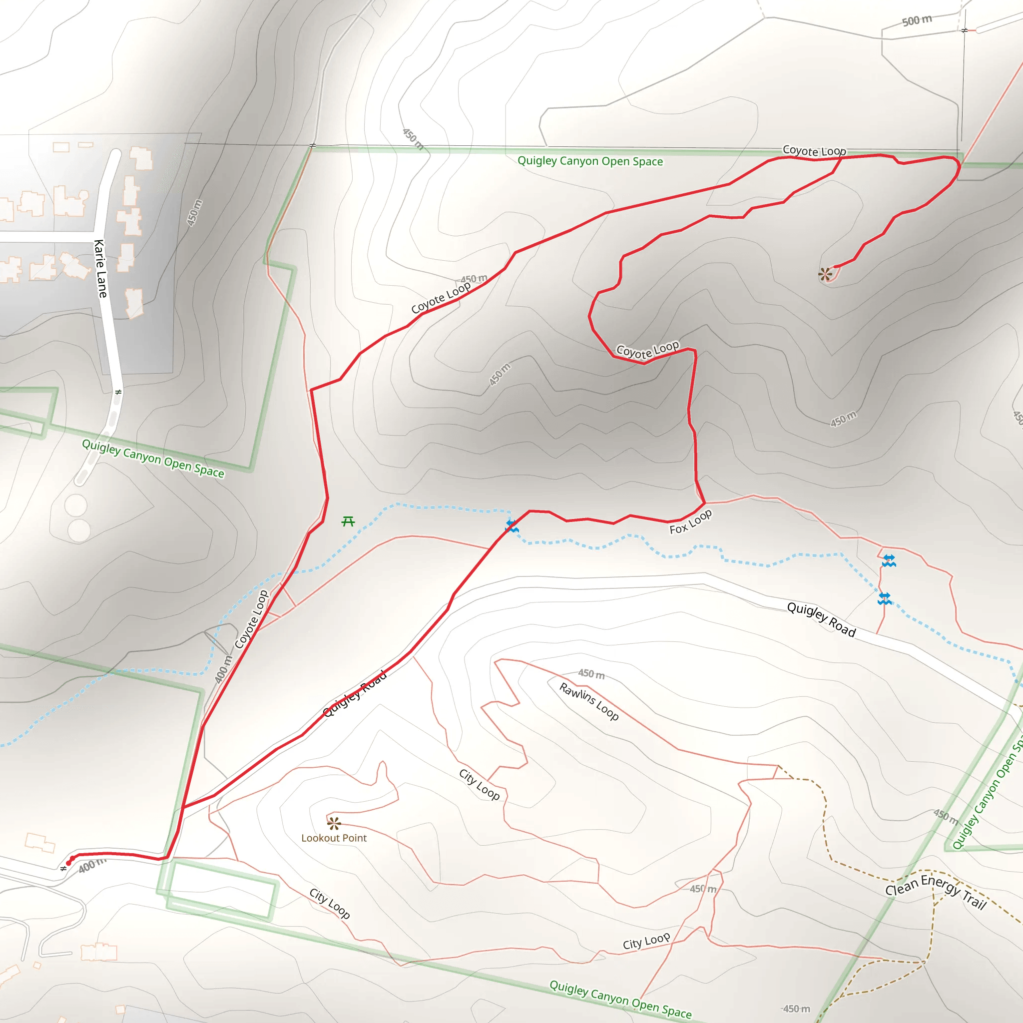 Coyote Loop mobile static map