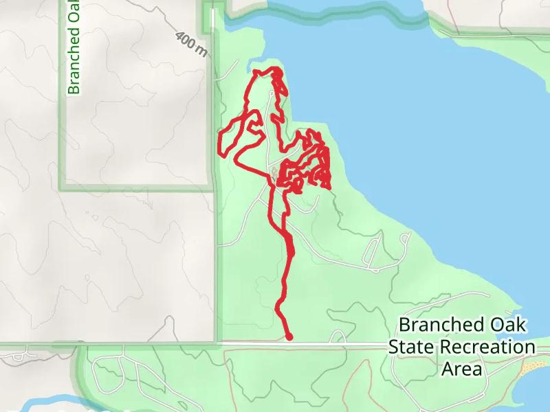 Branched Oak Lake Westside and North Trail