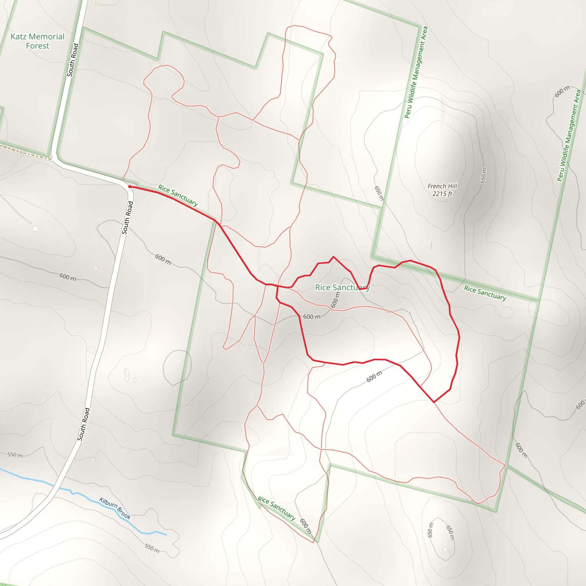 French Hill Loop mobile static map