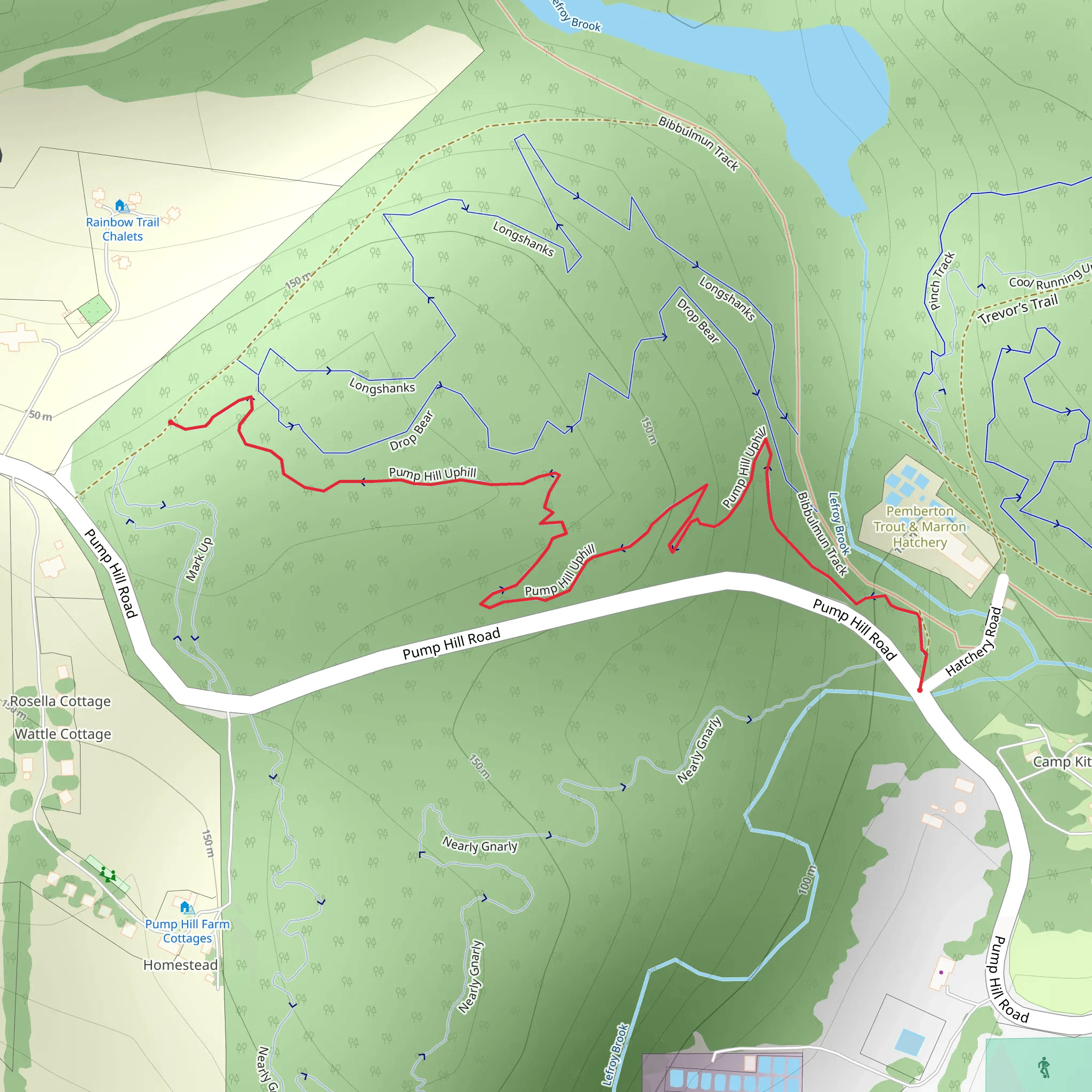 Pumphill Uphill Walk mobile static map