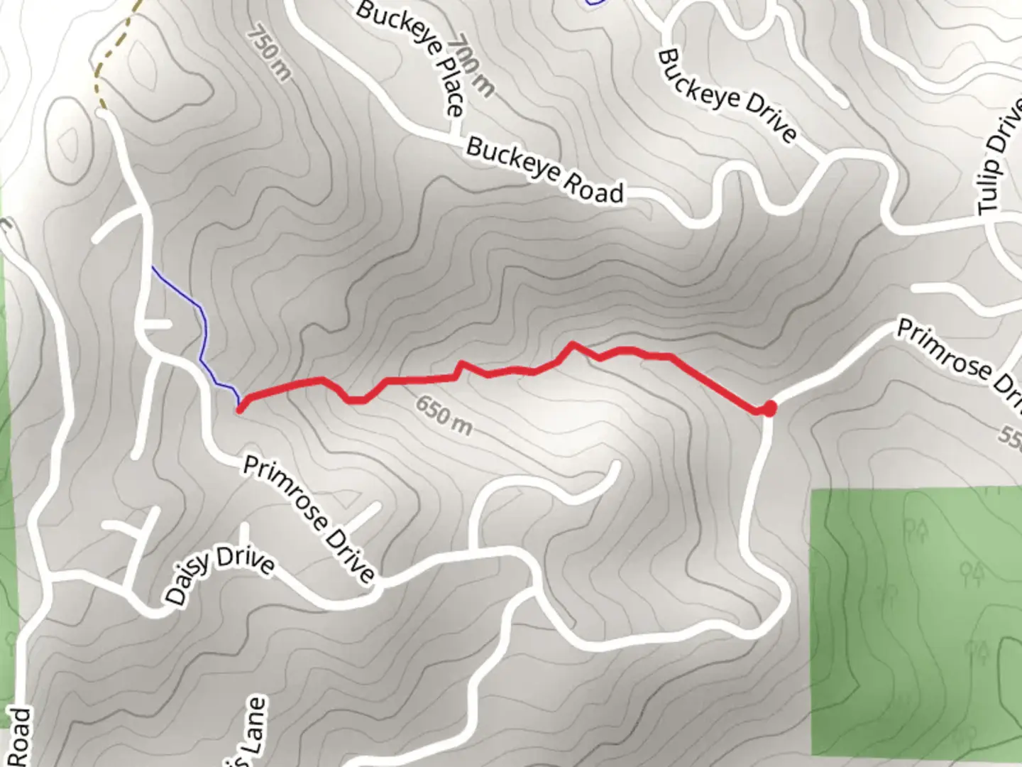 An image depicting the trail Beaver Trail Out and Back and its surrounding area.