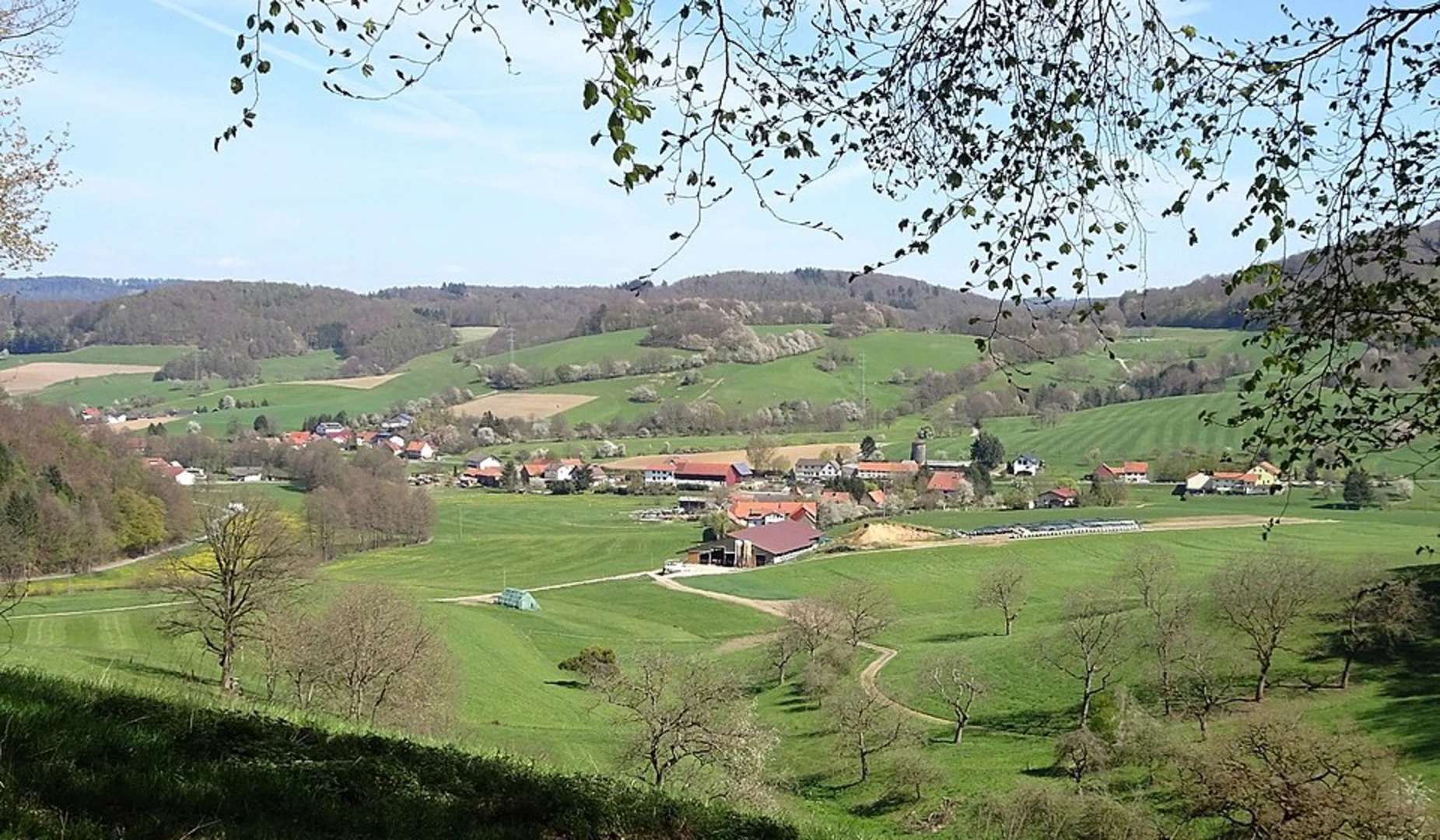 An image depicting the trail Uferweg and Alfredweg Loop and its surrounding area.